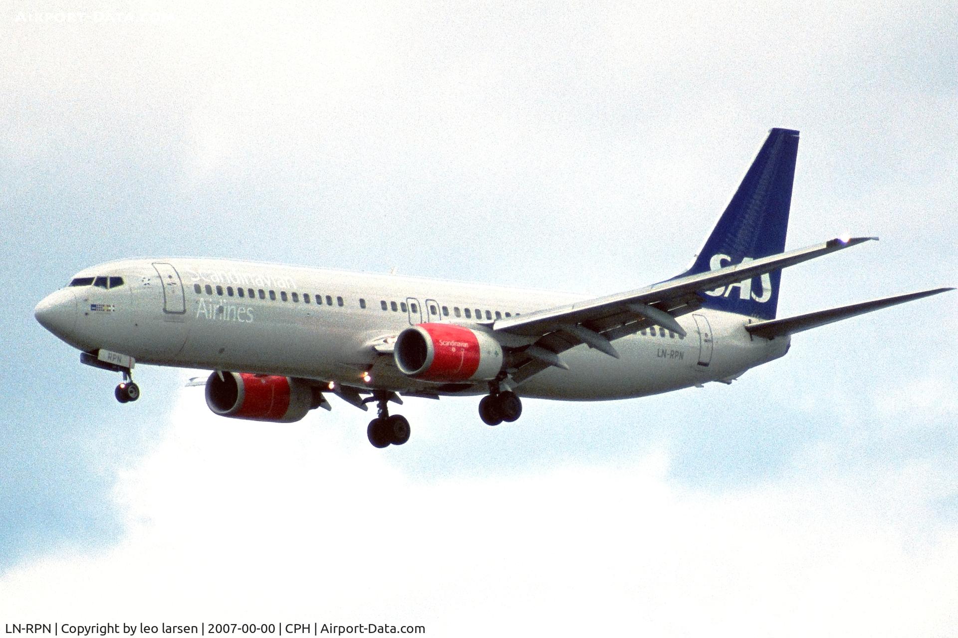 LN-RPN, 2000 Boeing 737-883 C/N 30470, Copenhagen 2007