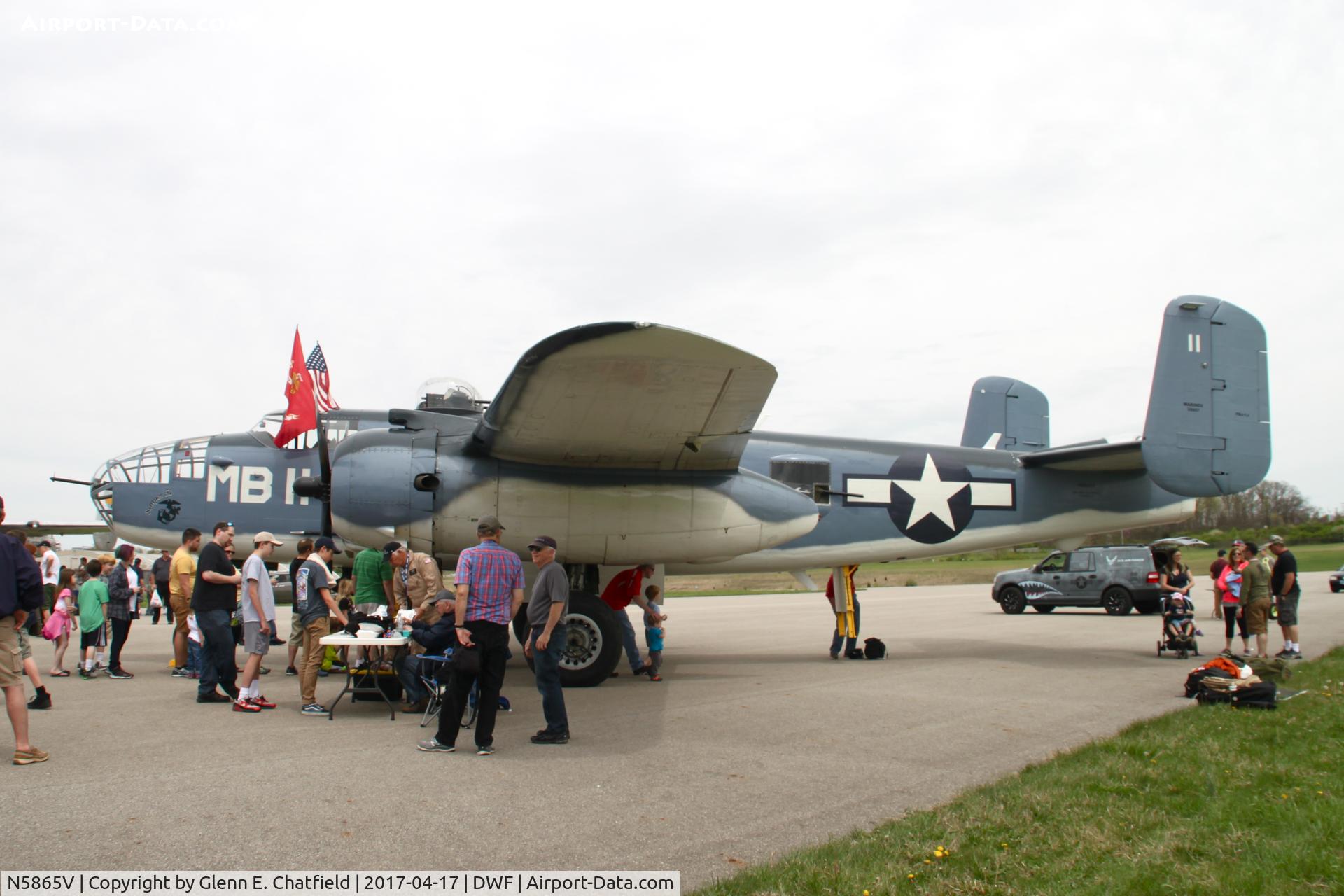 N5865V, 1945 North American B-25J Mitchell Mitchell C/N 108-34263, For the 75th Anniversary of the Doolittle Raid.