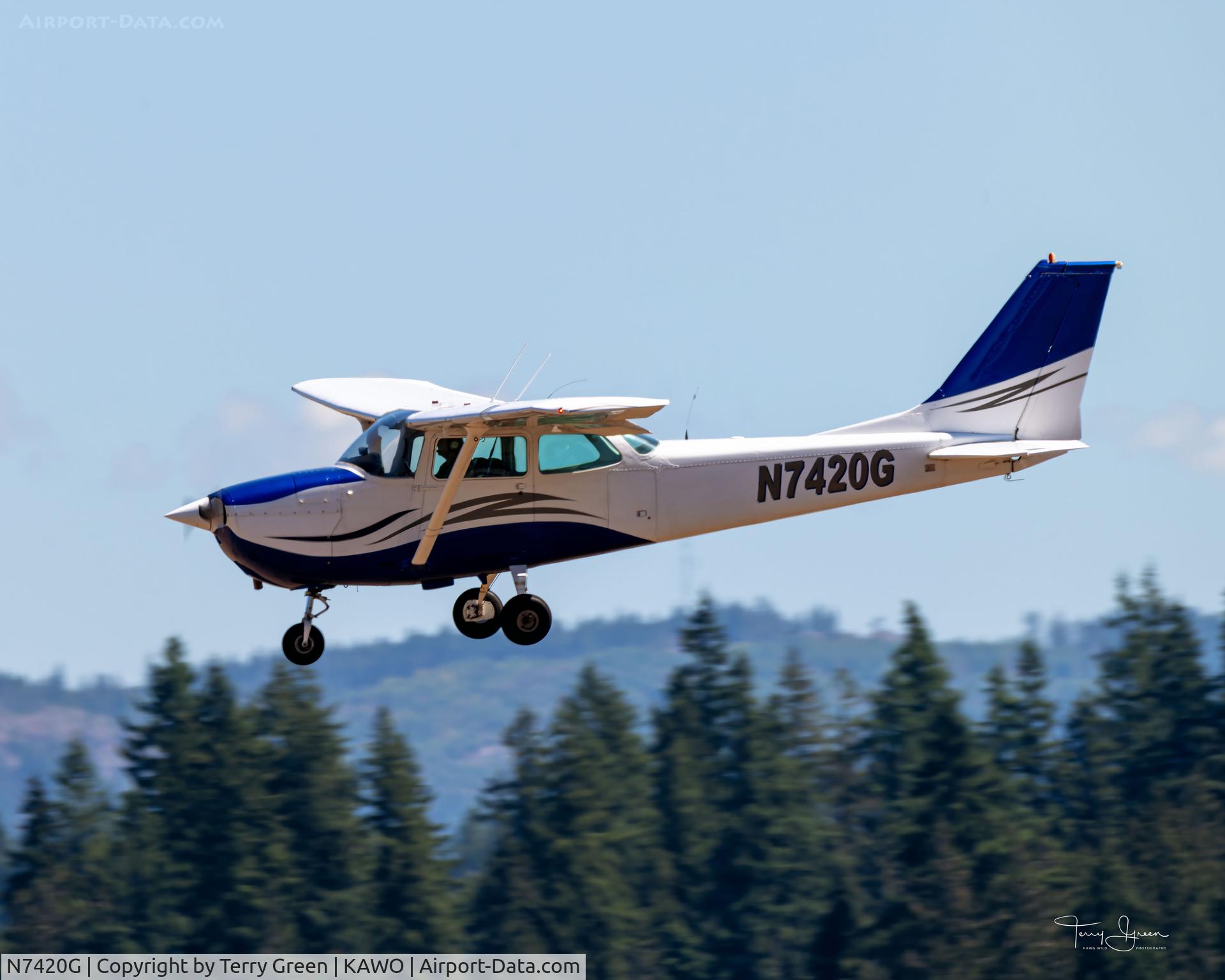 N7420G, 1970 Cessna 172K Skyhawk C/N 17259120, KAWO