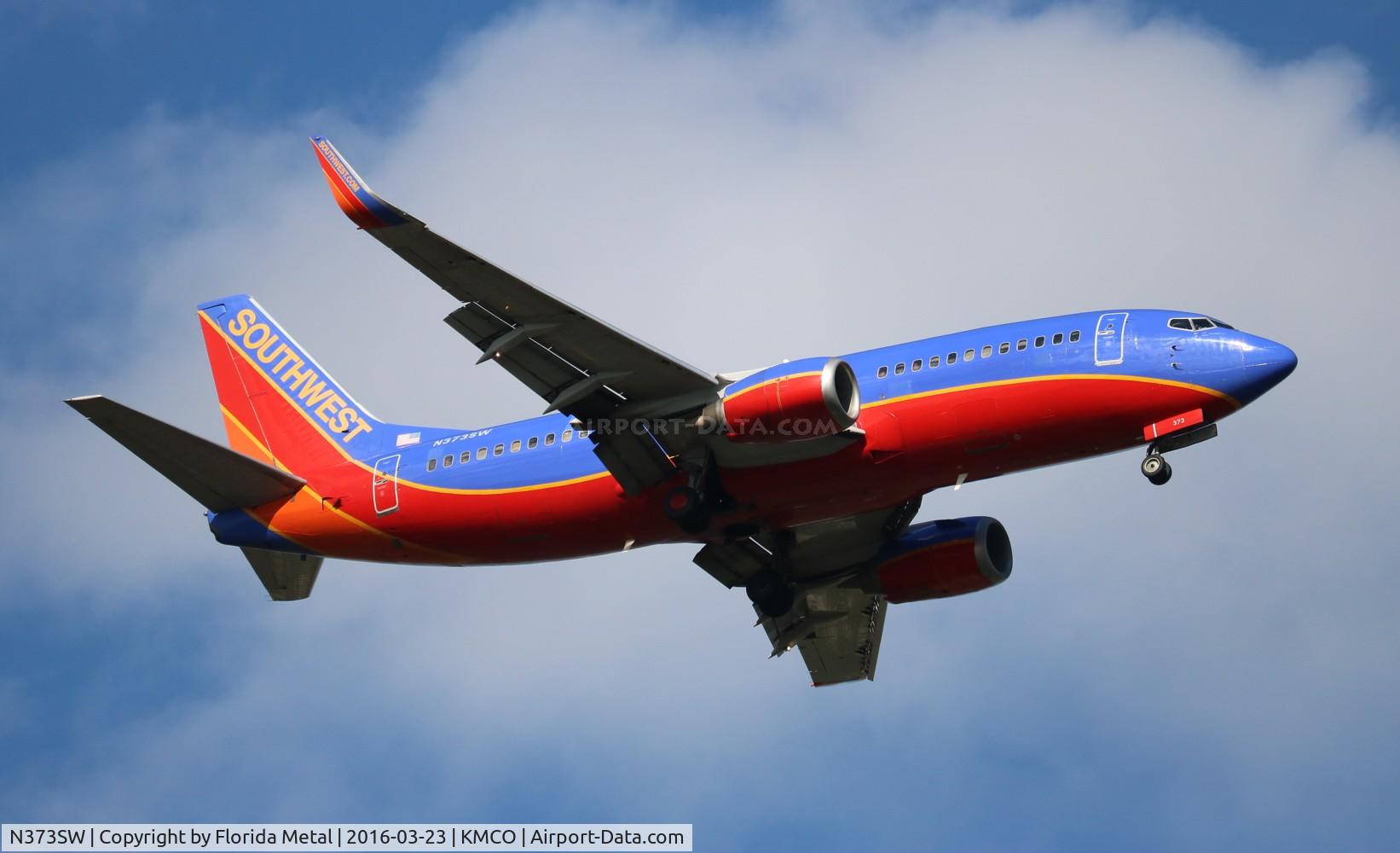 N373SW, 1993 Boeing 737-3H4 C/N 26581, SWA 733 canyon blue zx BNA-MCO