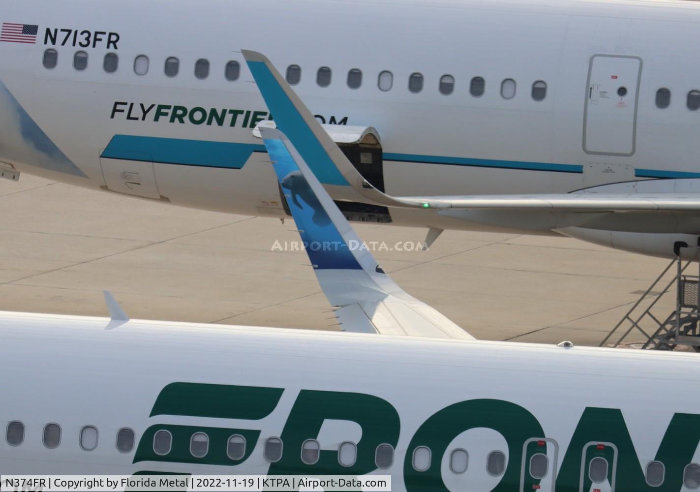 N374FR, 2021 Airbus A320-251NEO C/N 10452, FFT A32N Crystal zx