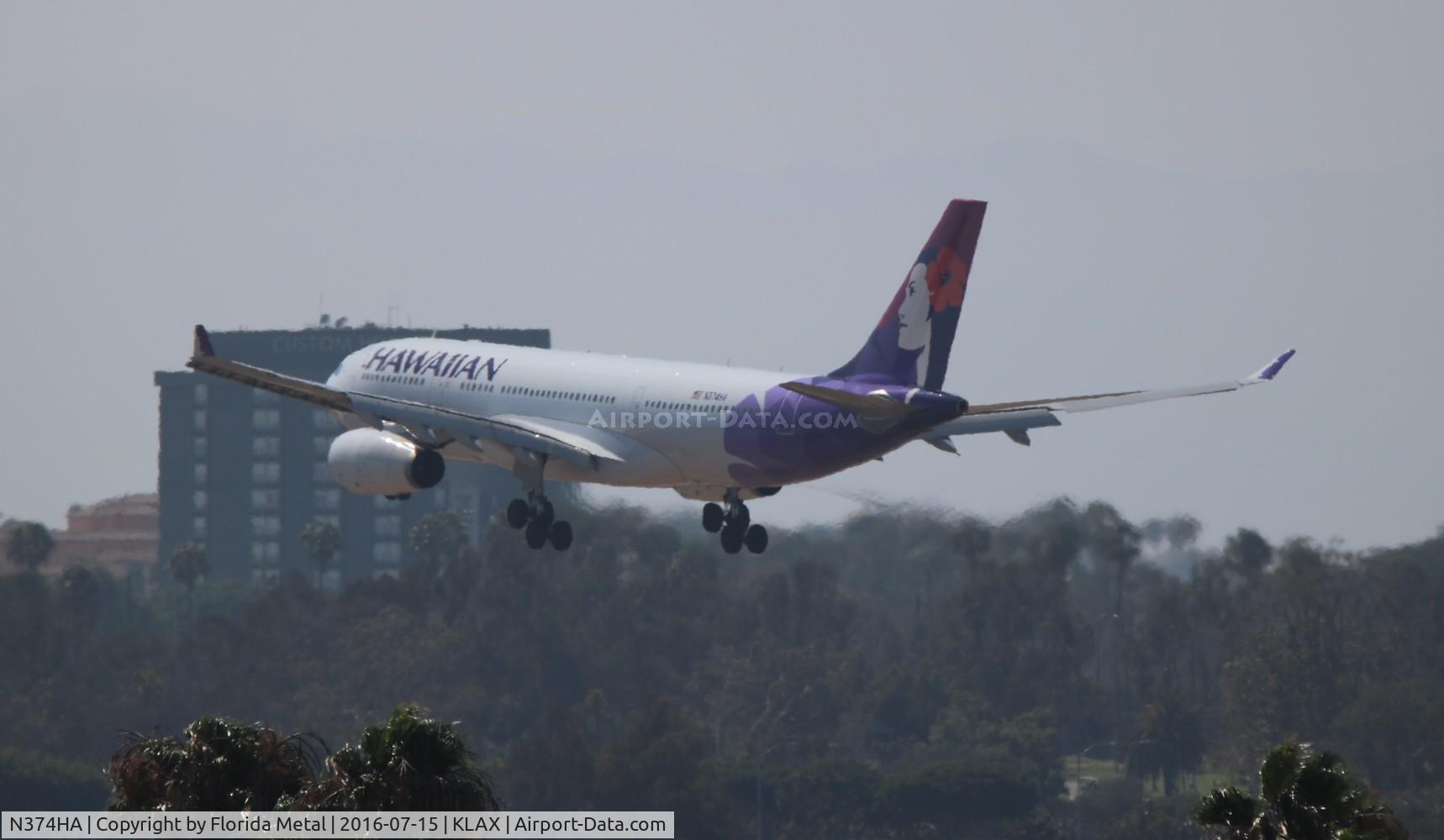N374HA, 2014 Airbus A330-243 C/N 1565, HAL A332 zx in from KOA
