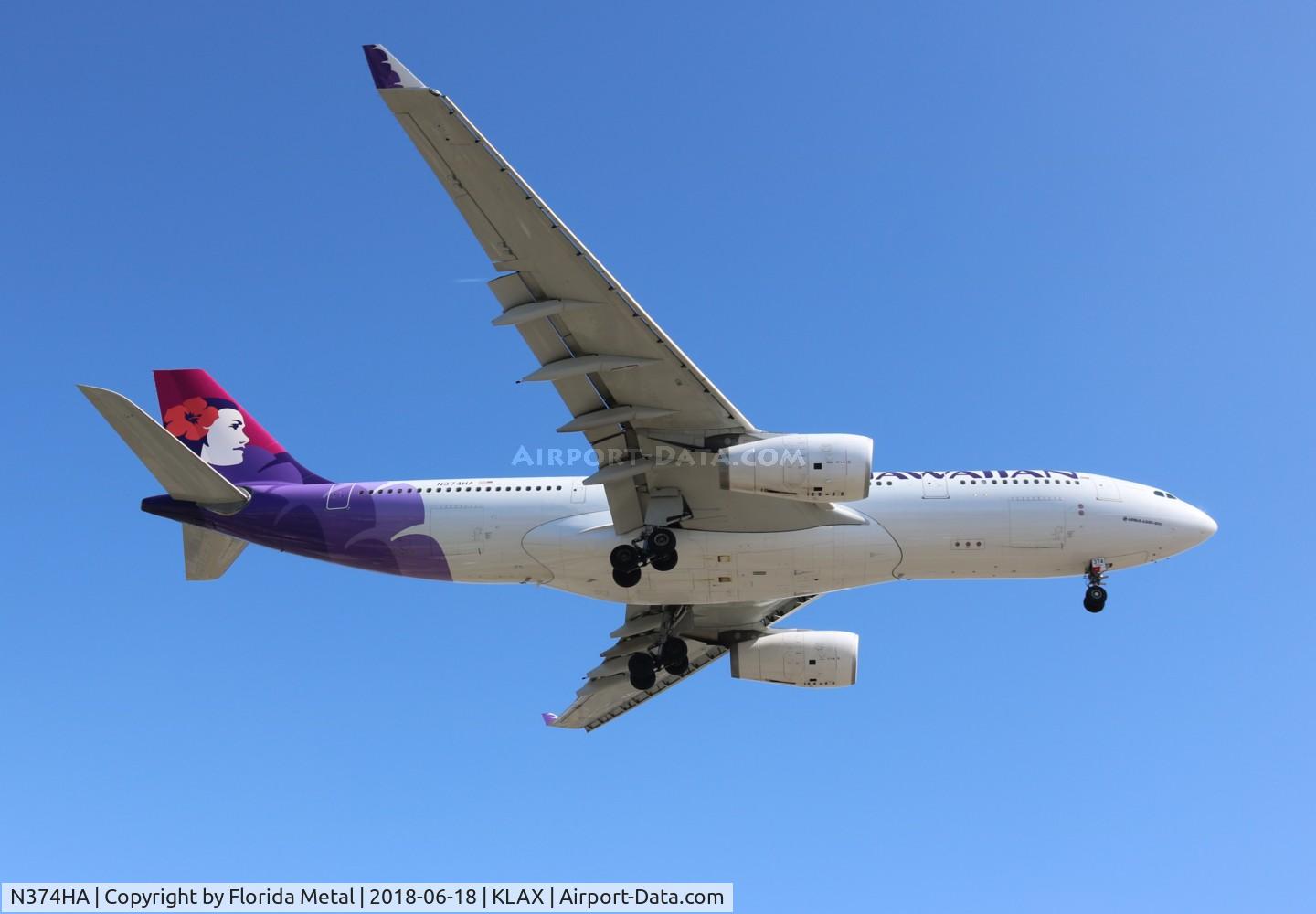 N374HA, 2014 Airbus A330-243 C/N 1565, HAL A332 zx in from HNL