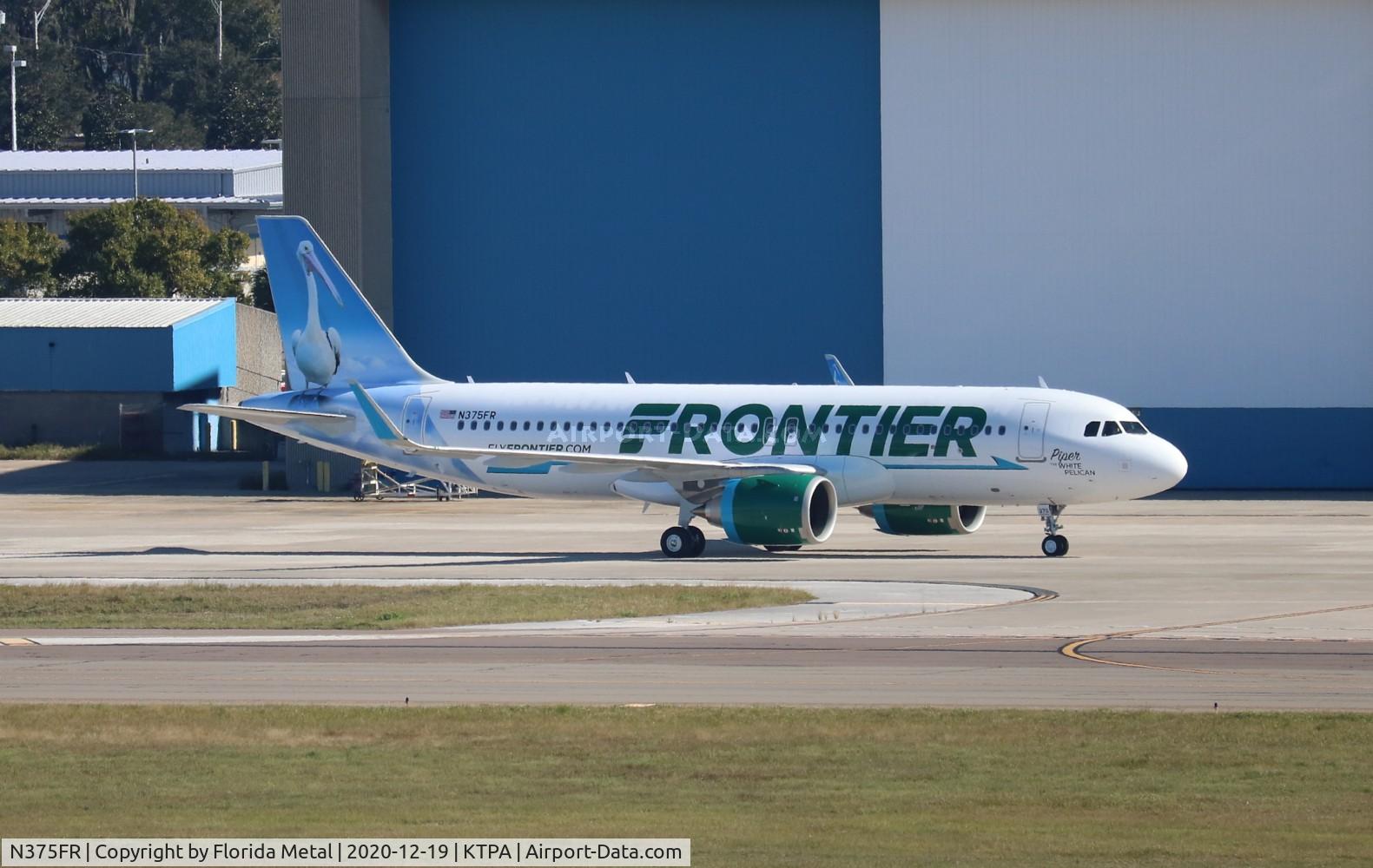 N375FR, 2020 Airbus A320-251N C/N 10298, FFT A32N Piper zx