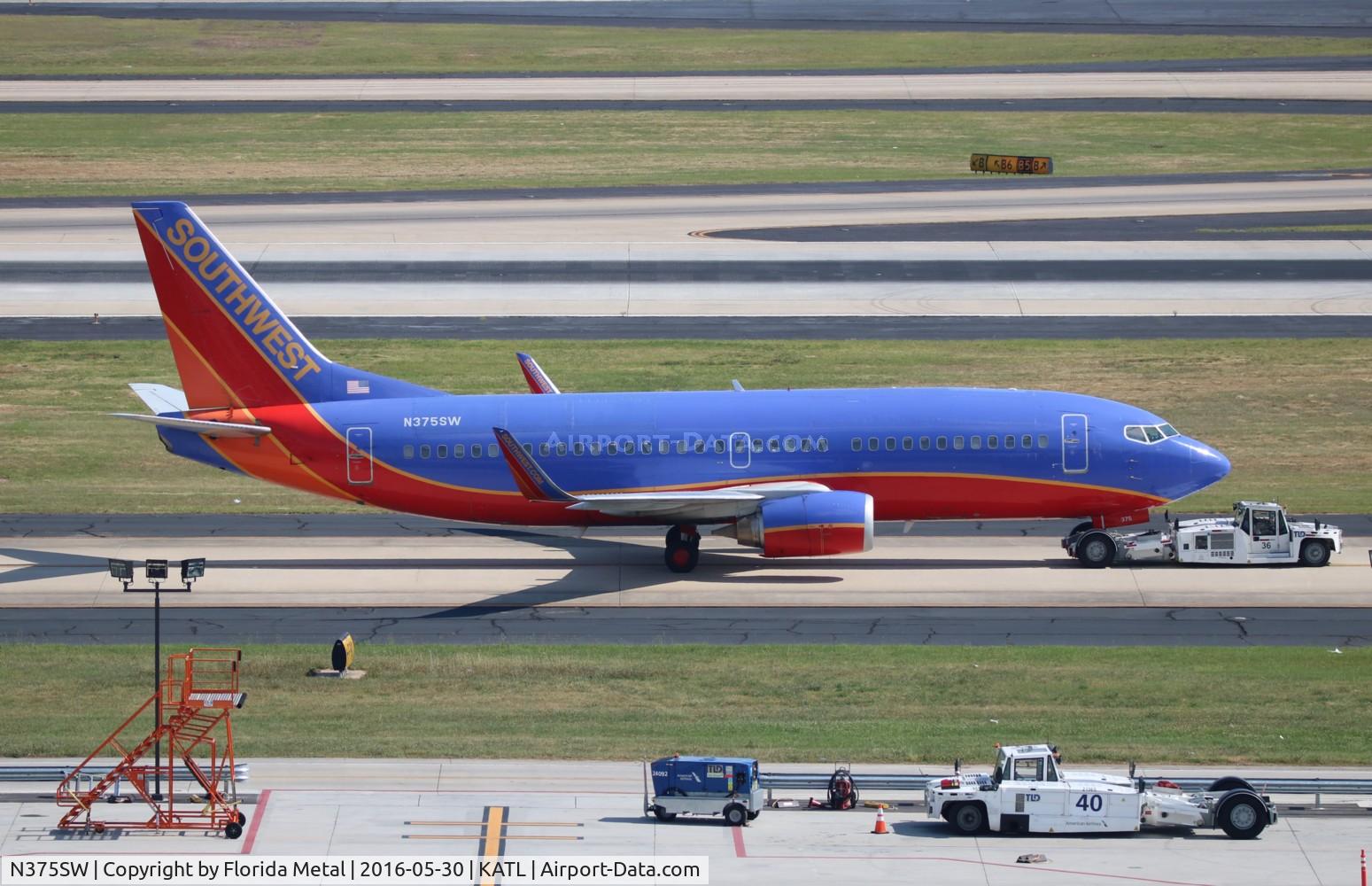 N375SW, 1993 Boeing 737-3H4 C/N 26583, SWA 733 canyon blue zx