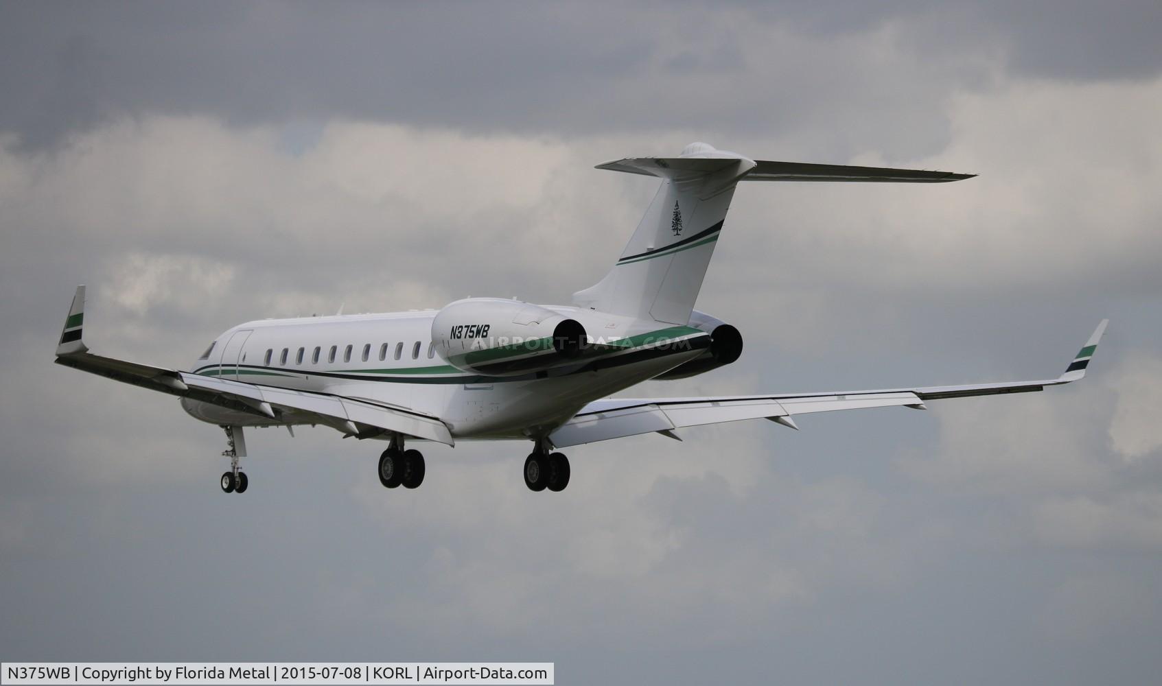 N375WB, 2008 Bombardier BD-700-1A11 Global 5000 C/N 9288, Global 5000 zx