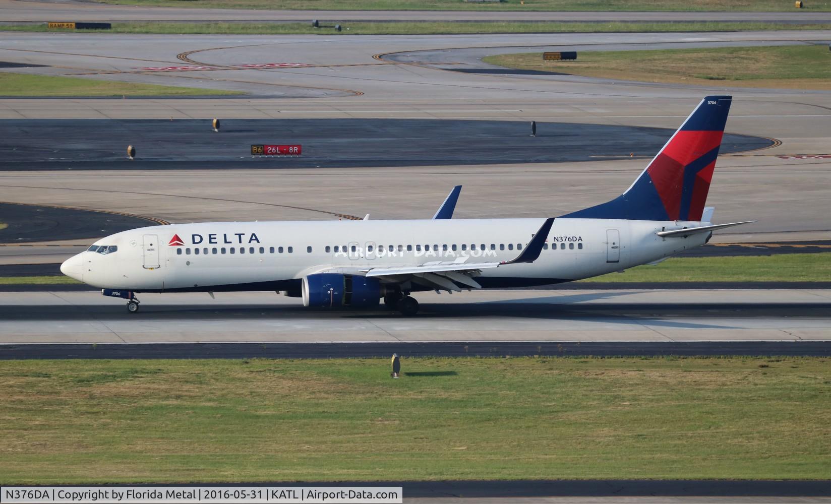 N376DA, 1999 Boeing 737-832 C/N 29624, DAL 738 zx ROC-ATL