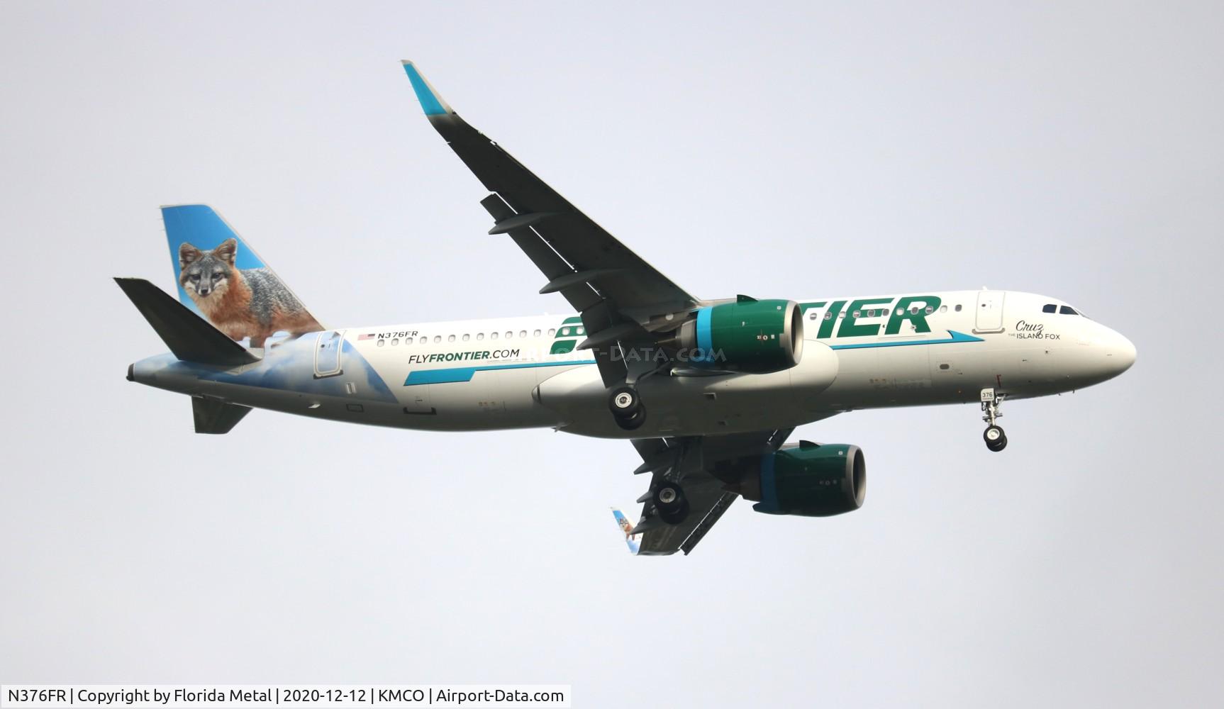N376FR, 2020 Airbus A320-251N C/N 10327, FFT A32N Cruz zx DFW-MCO