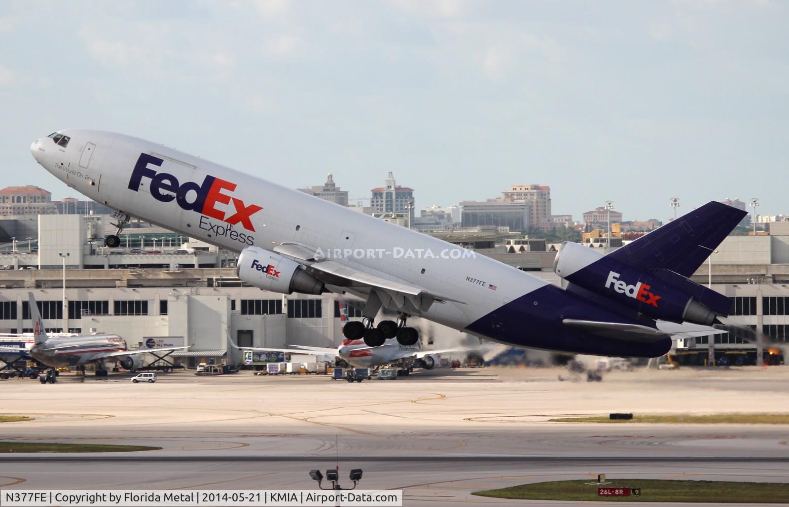 N377FE, 1972 McDonnell Douglas MD-10-10F C/N 47965, FedEx MD-10-10F zx MIA-IND