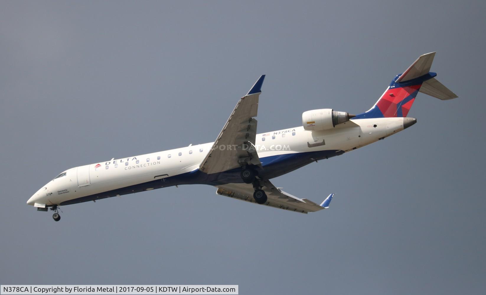 N378CA, 2003 Bombardier CRJ-701 (CL-600-2C10) Regional Jet C/N 10097, GJS/DAL CR7 MSN-DTW