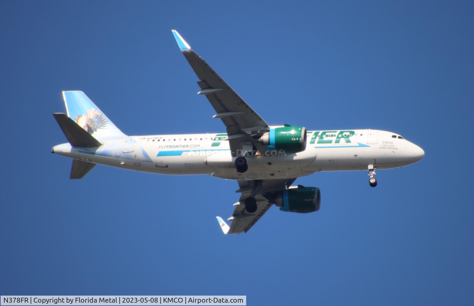 N378FR, 2021 Airbus A320-251N C/N 10386, FFT A32N Lewis zx CLE-MCO