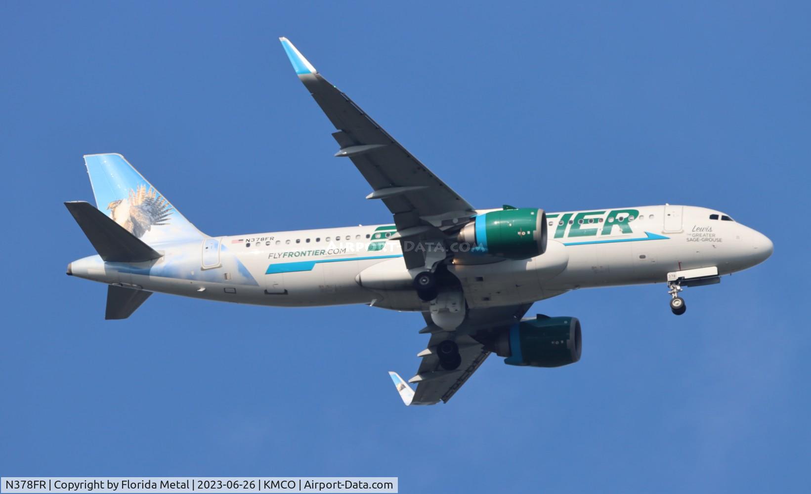 N378FR, 2021 Airbus A320-251N C/N 10386, FFT A32N Lewis zx PUJ-MCO