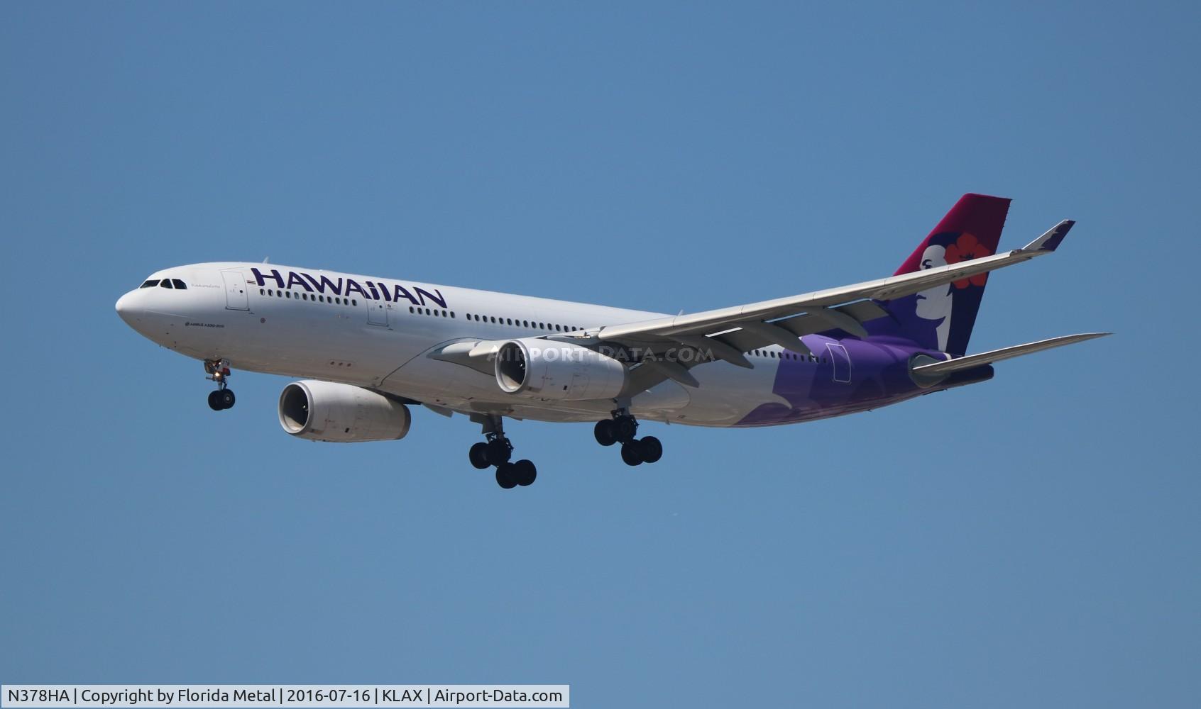 N378HA, 2015 Airbus A330-243 C/N 1615, HAL A332 zx from HNL