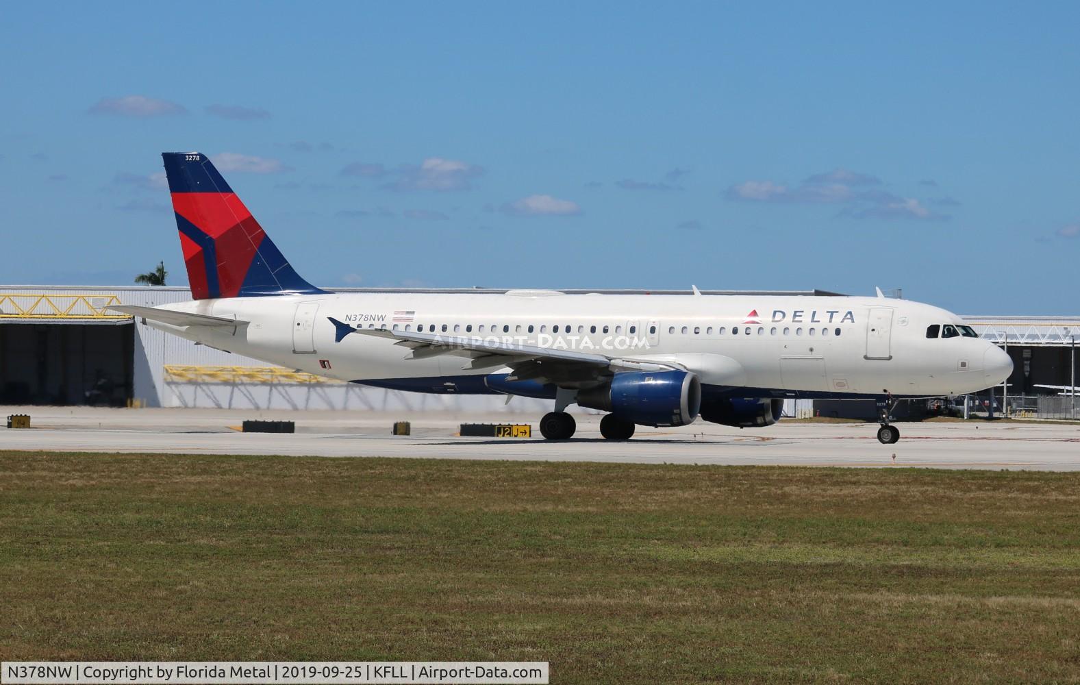 N378NW, 2003 Airbus A320-211 C/N 2092, DAL A320 zx FLL-DTW
