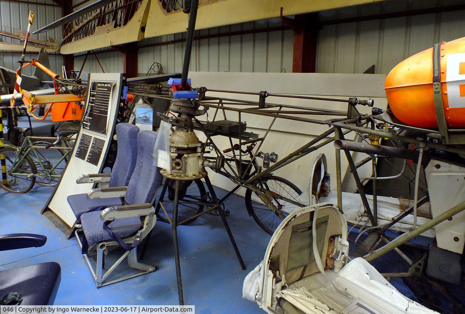 046, Agusta AB-47G-2 C/N 046, Agusta (Bell) AB-47G-2 at the Musee de l'Epopee de l'Industrie et de l'Aeronautique, Albert
