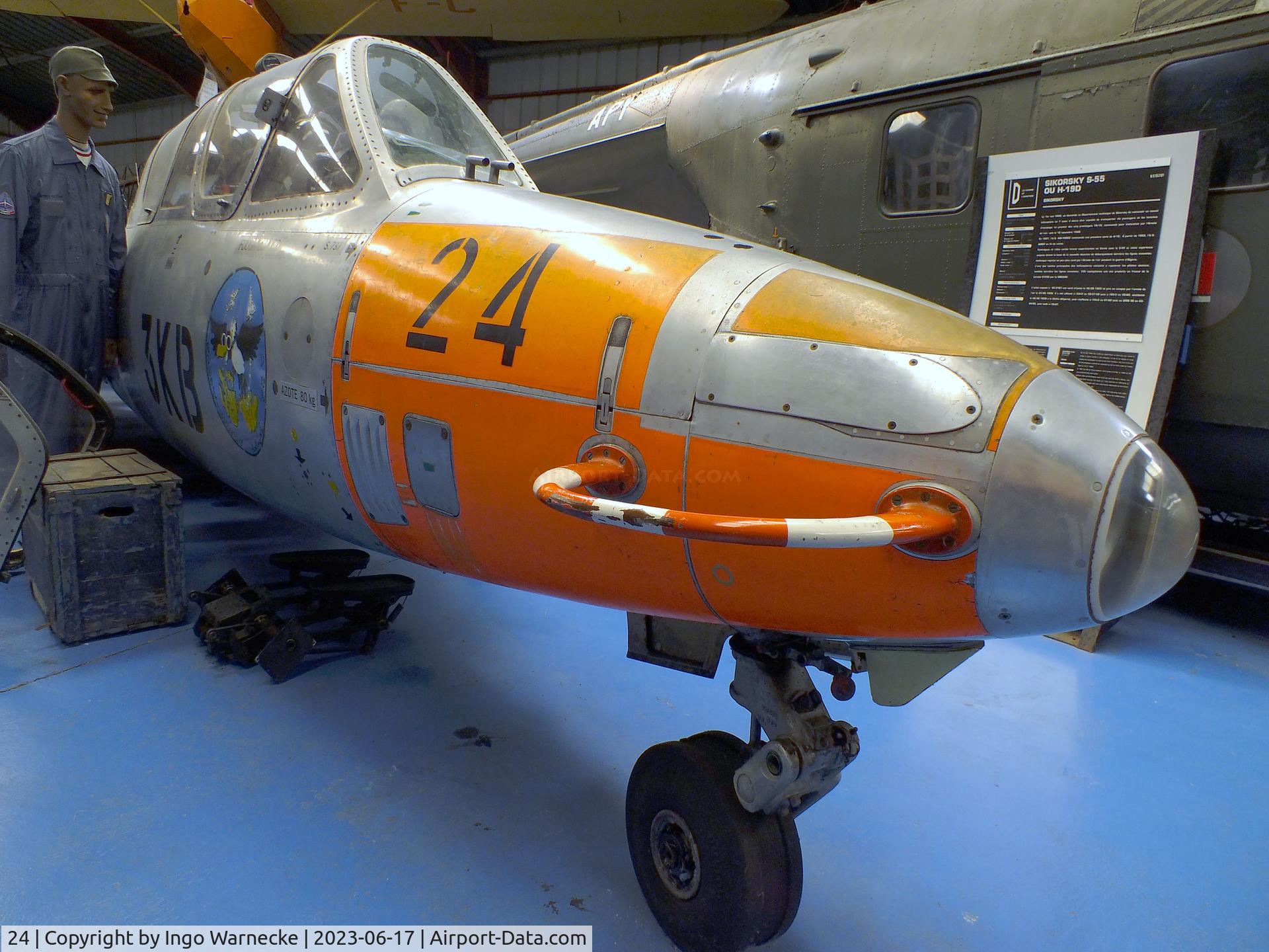 24, Fouga CM-170R Magister C/N 24, Fouga CM.170R Magister at the Musee de l'Epopee de l'Industrie et de l'Aeronautique, Albert