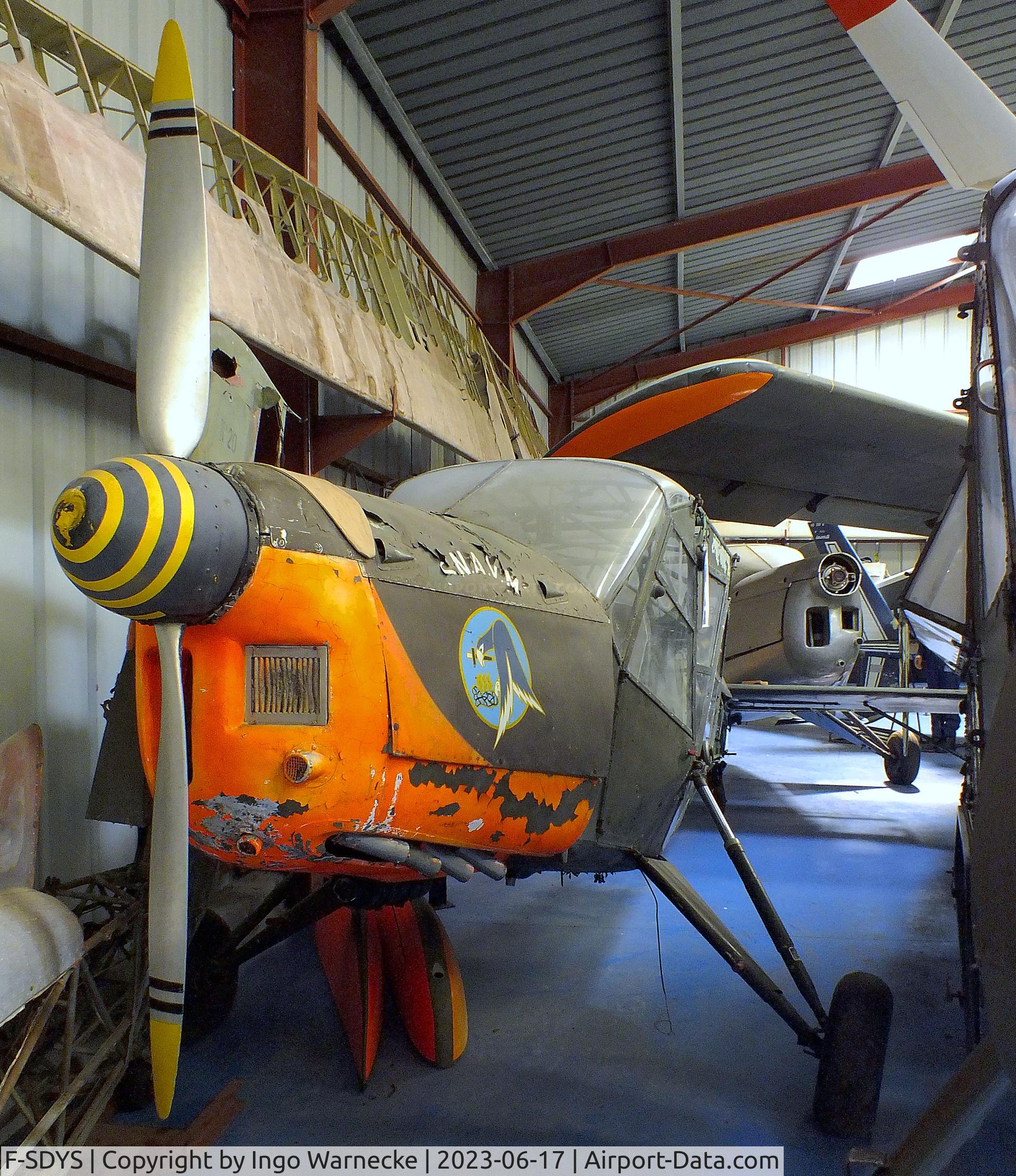 F-SDYS, Nord NC-856A Norvigie C/N 108, Nord NC.856A Norvigie (wings dismounted, awaiting restoration) at the Musee de l'Epopee de l'Industrie et de l'Aeronautique, Albert