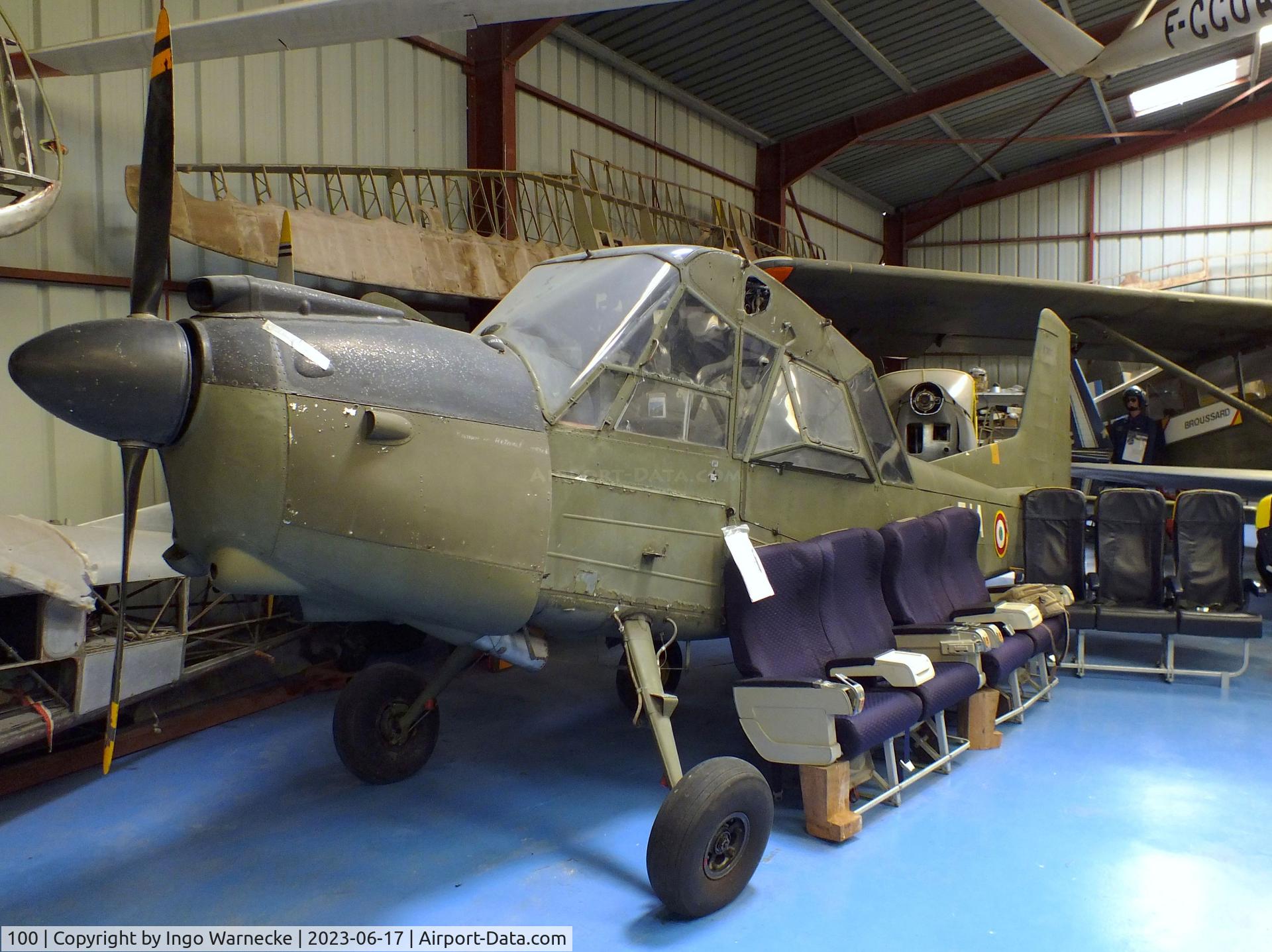 100, Nord 3400 Norbarbe C/N 100, Nord N.3400 Norbarbe (wings dismounted) at the Musee de l'Epopee de l'Industrie et de l'Aeronautique, Albert
