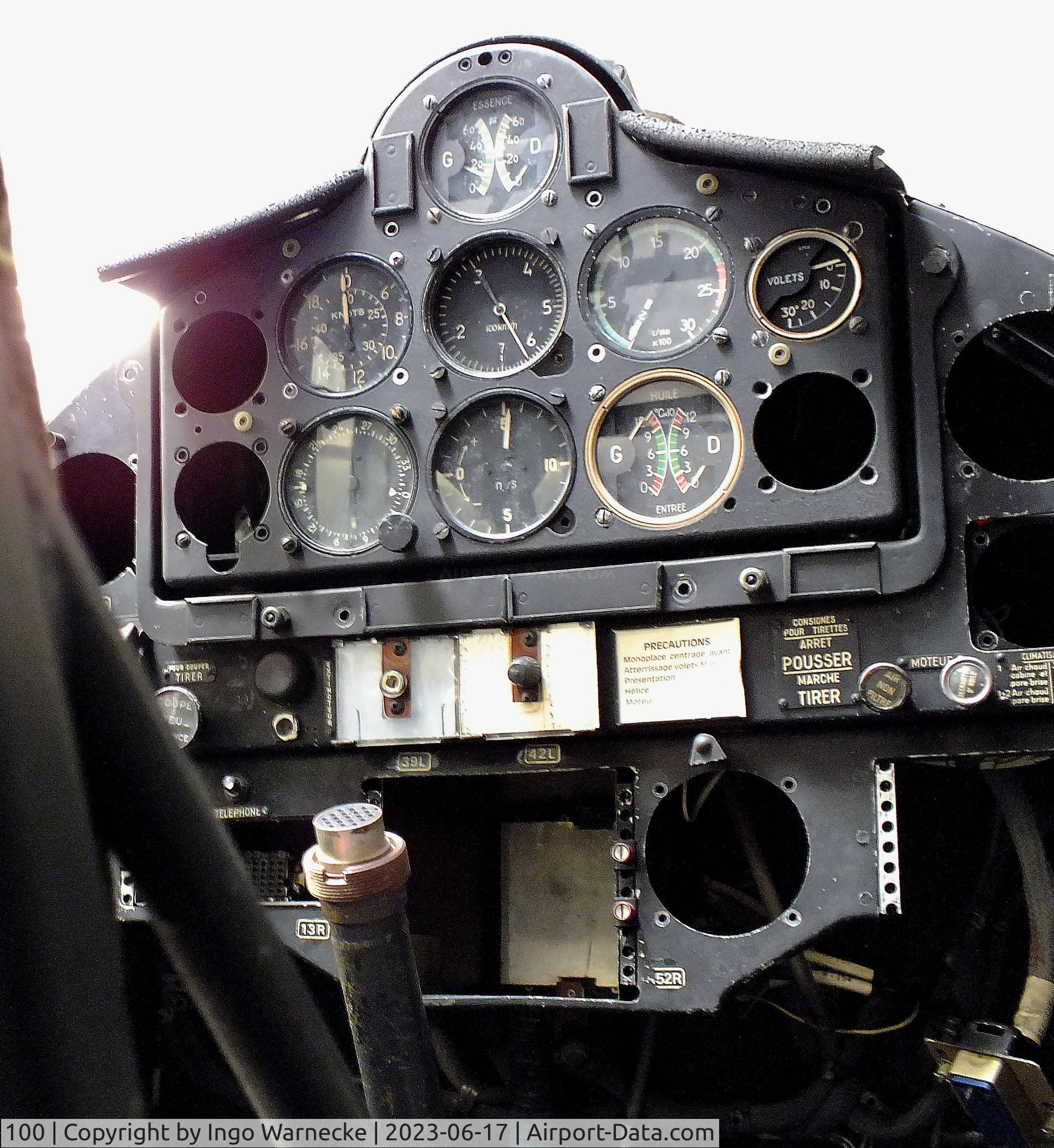 100, Nord 3400 Norbarbe C/N 100, Nord N.3400 Norbarbe (wings dismounted) at the Musee de l'Epopee de l'Industrie et de l'Aeronautique, Albert #c