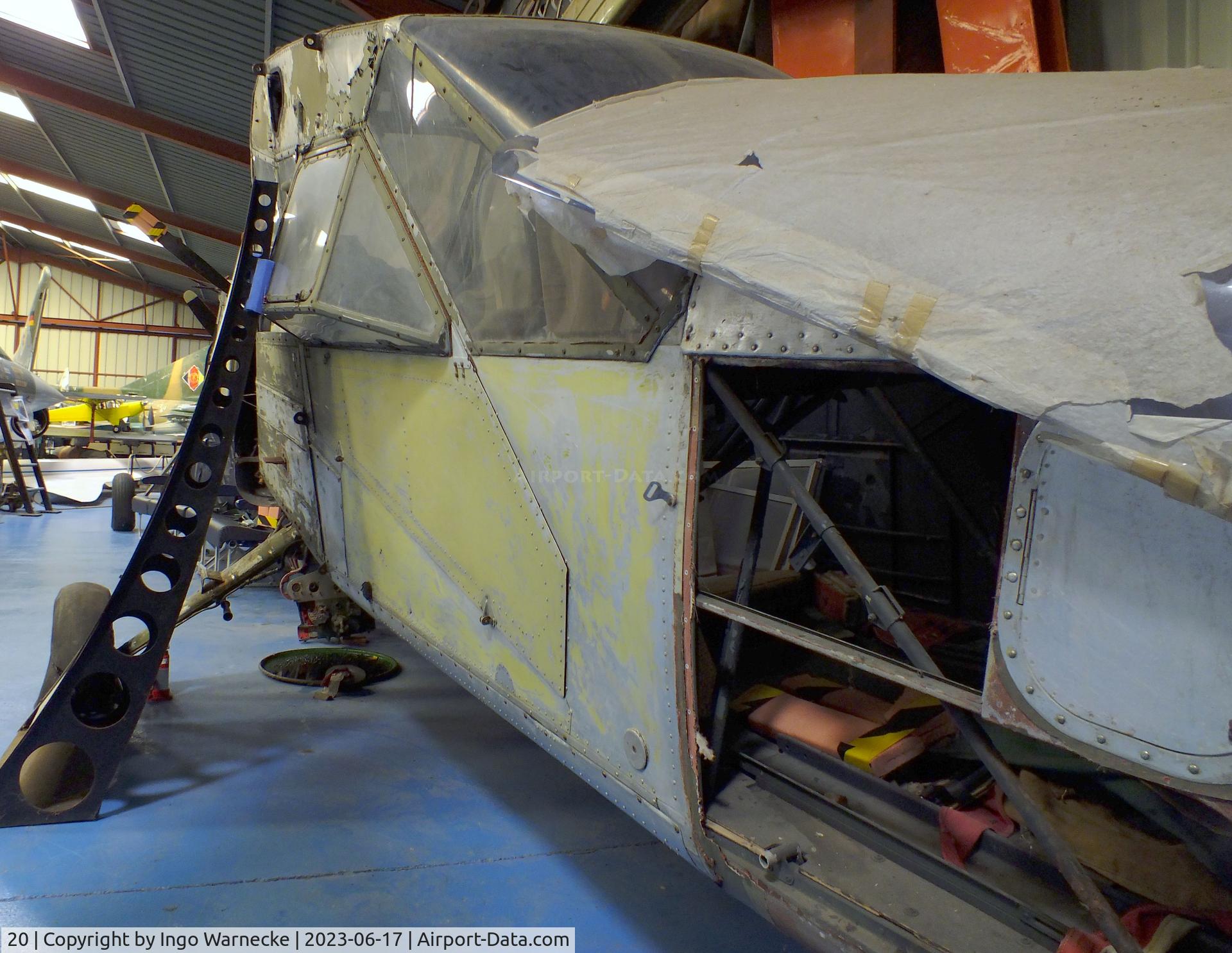 20, 1954 Nord 2501 Noratlas C/N 20, Nord N.3400 Norbarbe (wings dismounted, awaiting restoration) at the Musee de l'Epopee de l'Industrie et de l'Aeronautique, Albert