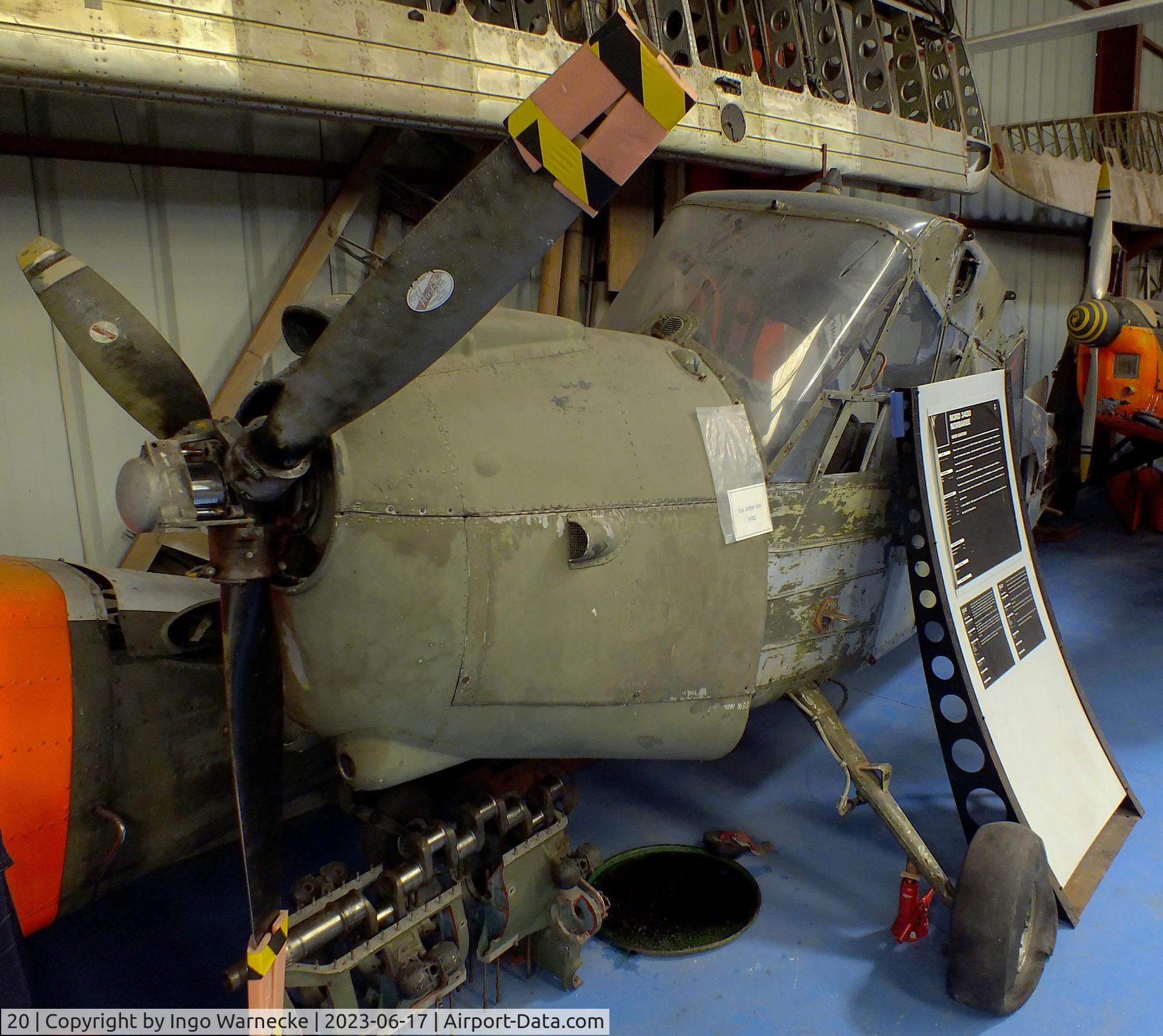 20, 1954 Nord 2501 Noratlas C/N 20, Nord N.3400 Norbarbe (wings dismounted, awaiting restoration) at the Musee de l'Epopee de l'Industrie et de l'Aeronautique, Albert