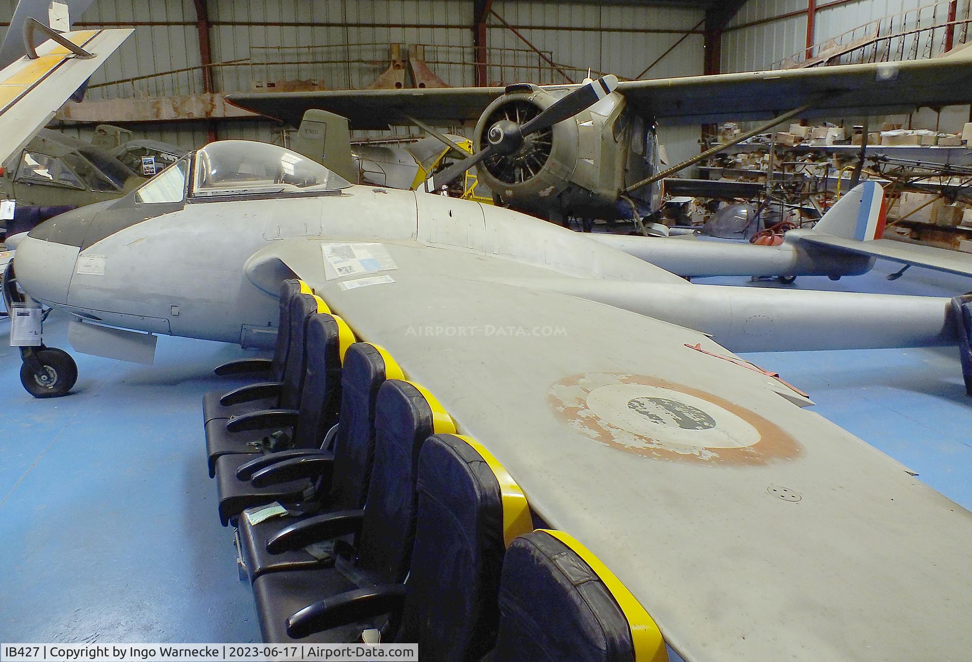 IB427, De Havilland DH-100 Vampire FB.52 C/N 637, De Havilland D.H.100 Vampire FB52 at the Musee de l'Epopee de l'Industrie et de l'Aeronautique, Albert
