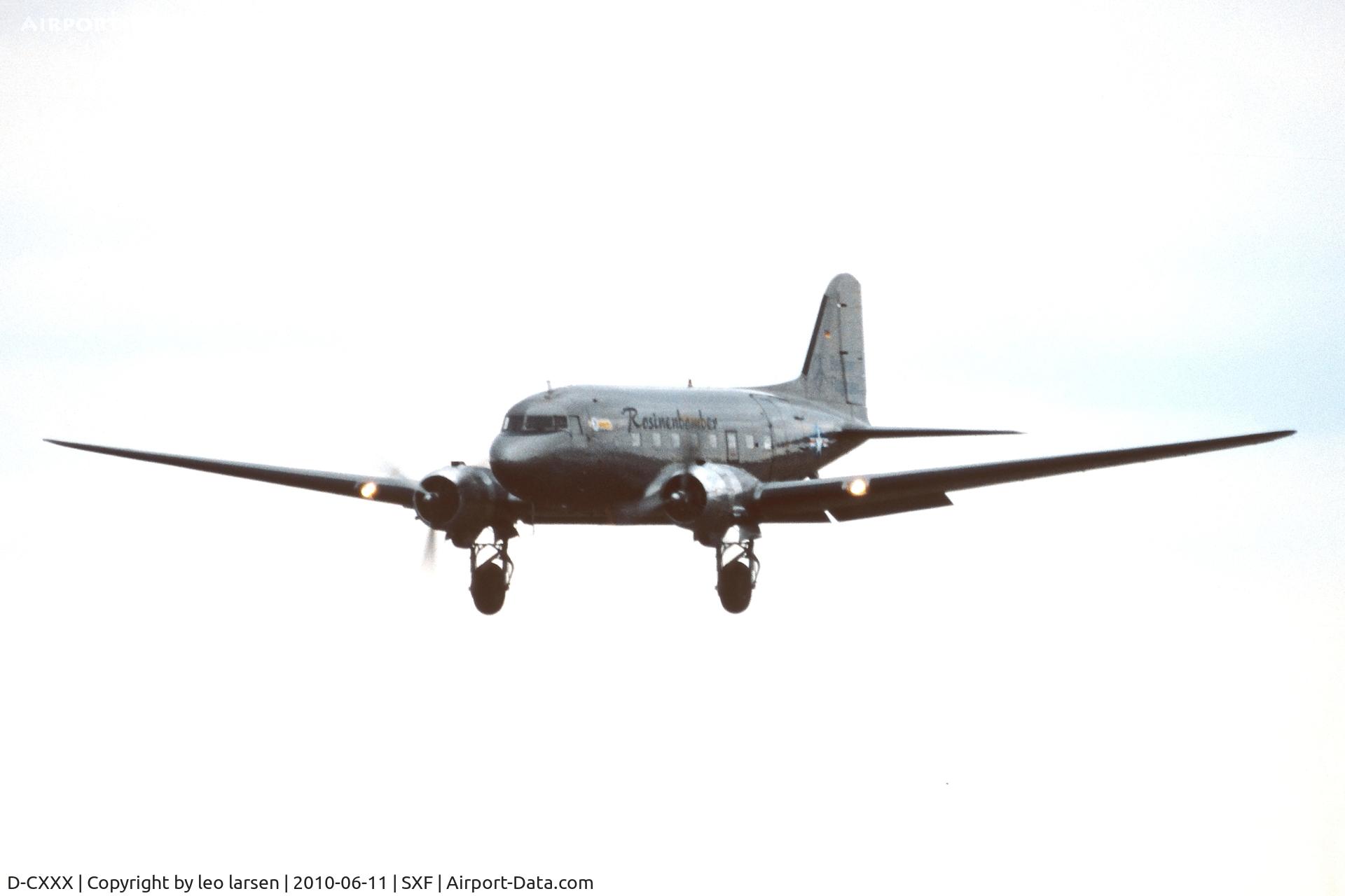D-CXXX, 1944 Douglas C-47B Dakota 4 (DC-3) C/N 16124/32872, Berlin Air Show 11.6.2010. 8 days before its crash in Berlin Schönefeld