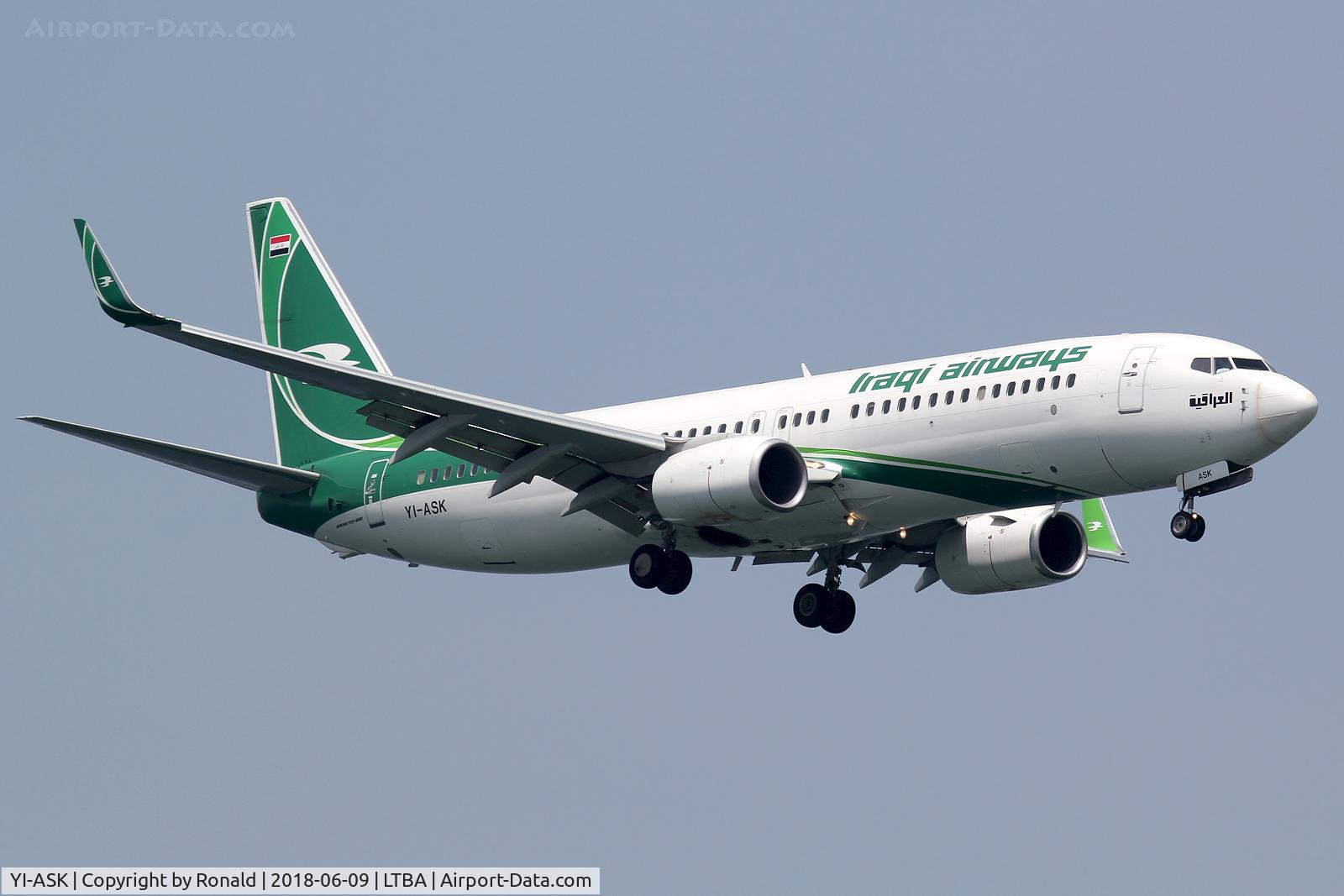 YI-ASK, Boeing 737-81Z C/N 40078, at ist