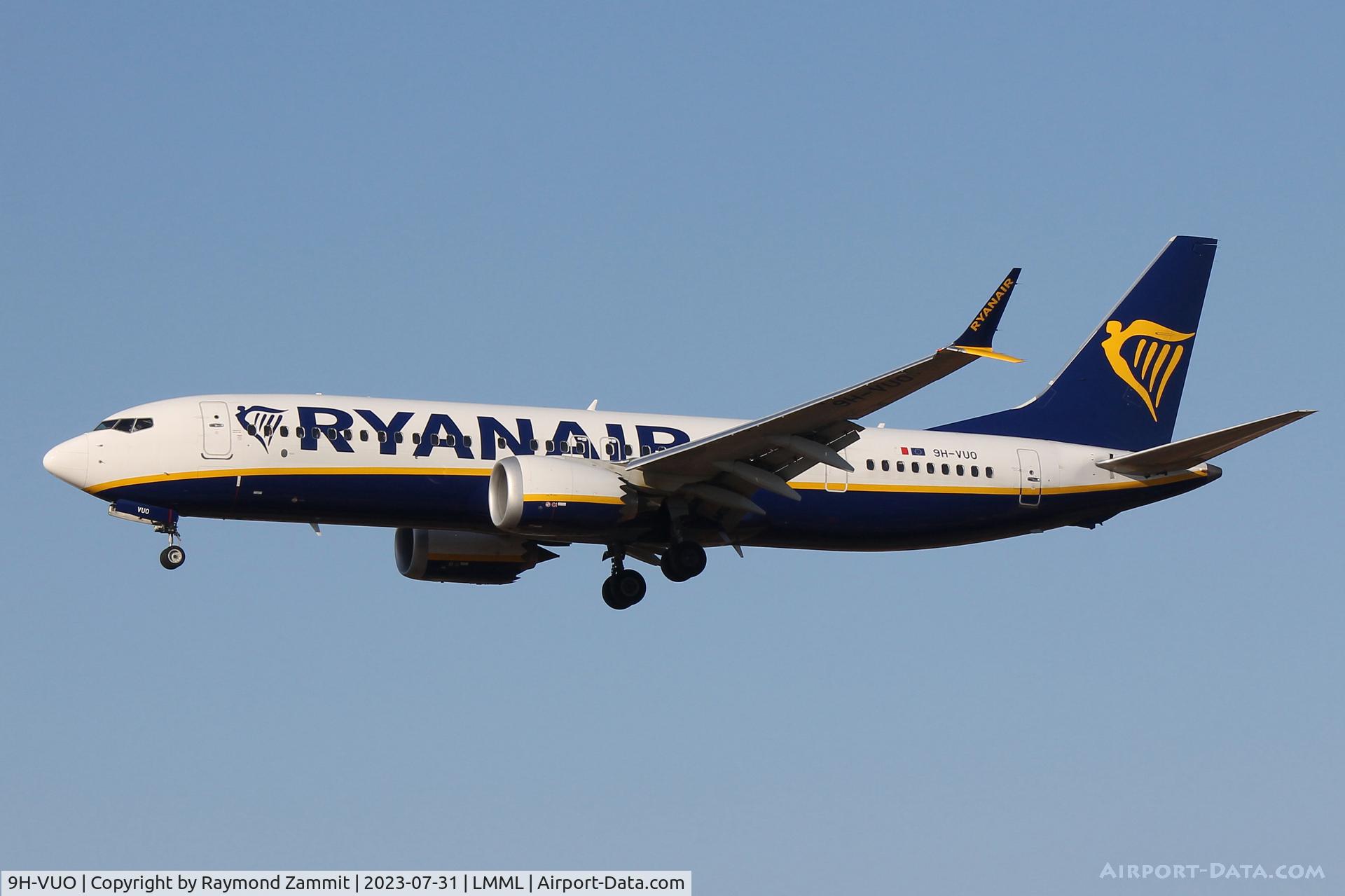 9H-VUO, 2021 Boeing 737-8-200 MAX C/N 65884, B737-8 MAX 9H-VUO Malta Air