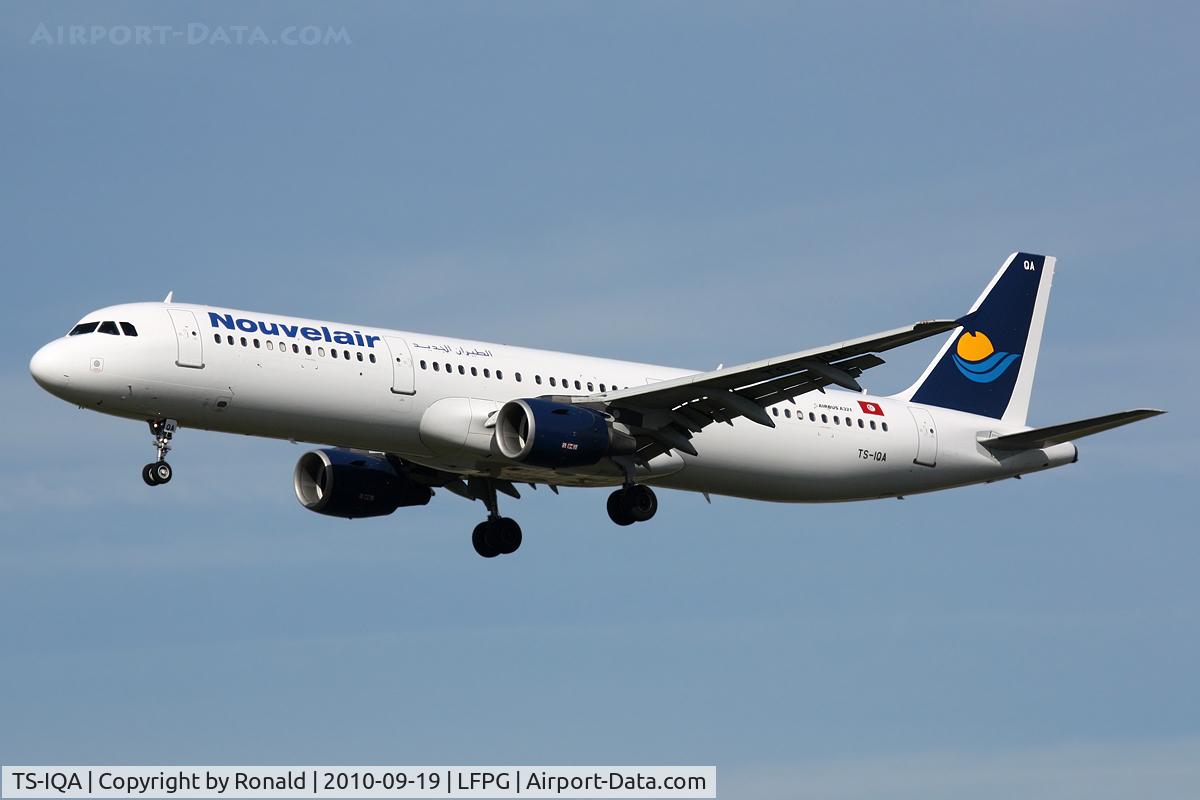 TS-IQA, 1999 Airbus A321-211 C/N 970, at cdg
