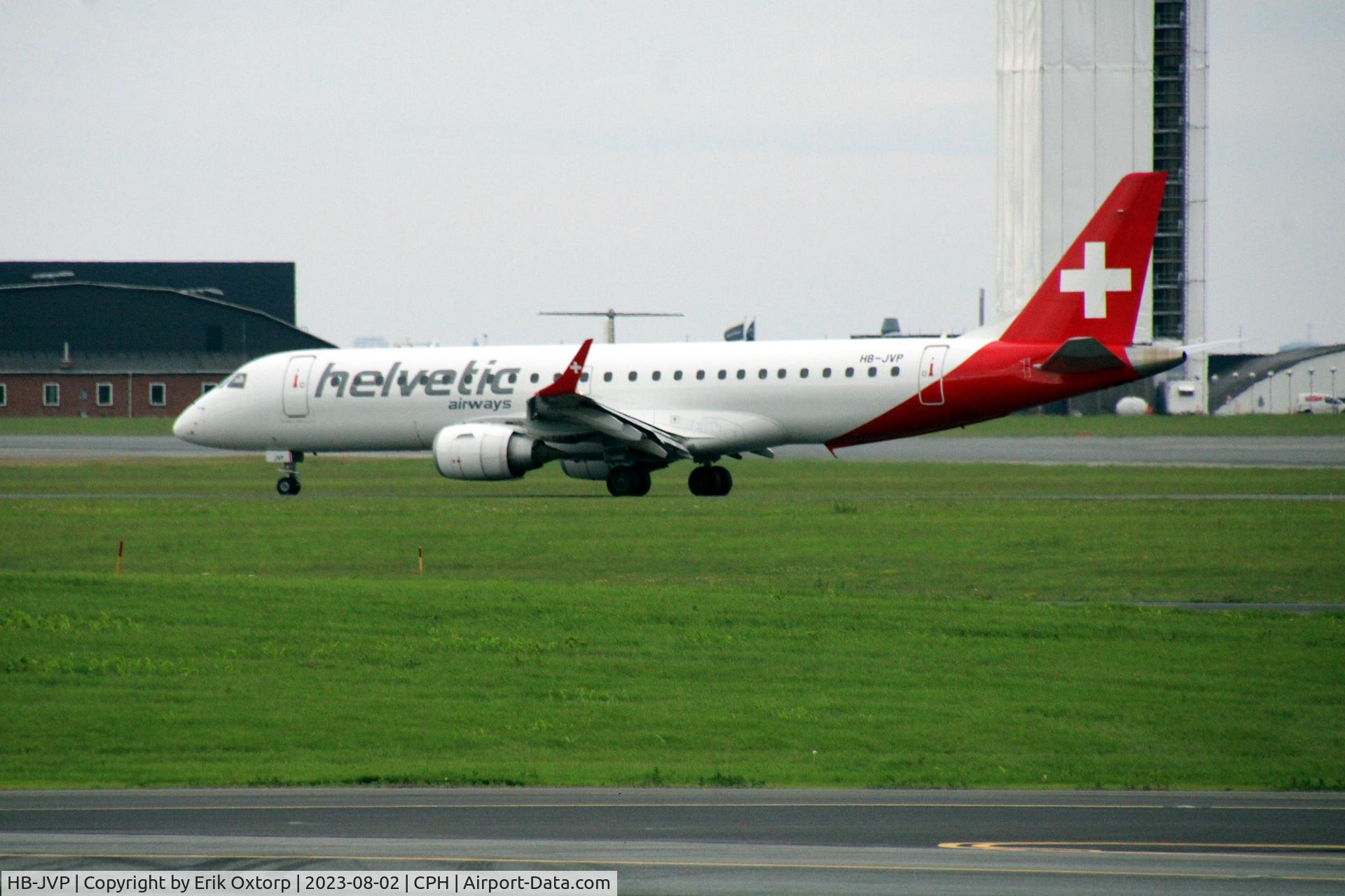 HB-JVP, 2010 Embraer 190LR (ERJ-190-100LR) C/N 19000387, HB-JVP landed rw 22L