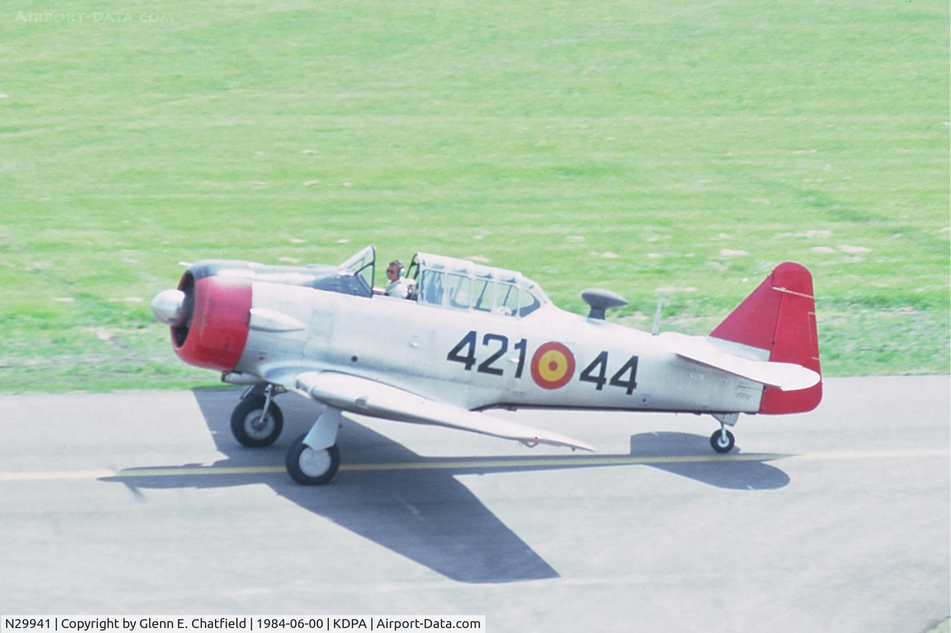 N29941, 1943 North American AT-6D C/N 52026, Seen from the control tower