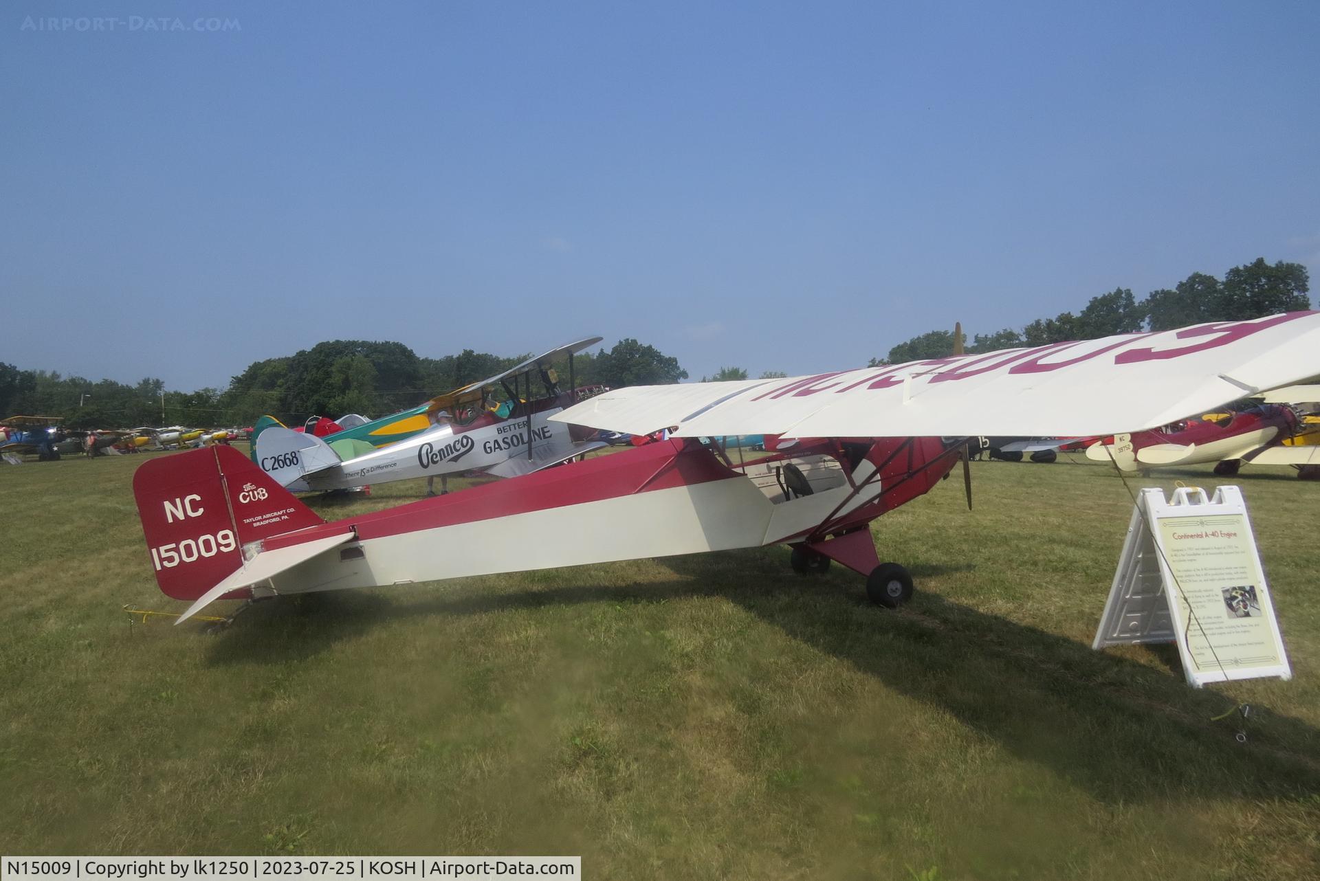 N15009, 1935 Piper E-2 C/N 174, This Taylor E2 Cub was at EAA Air Venture 2023 in Oshkosh