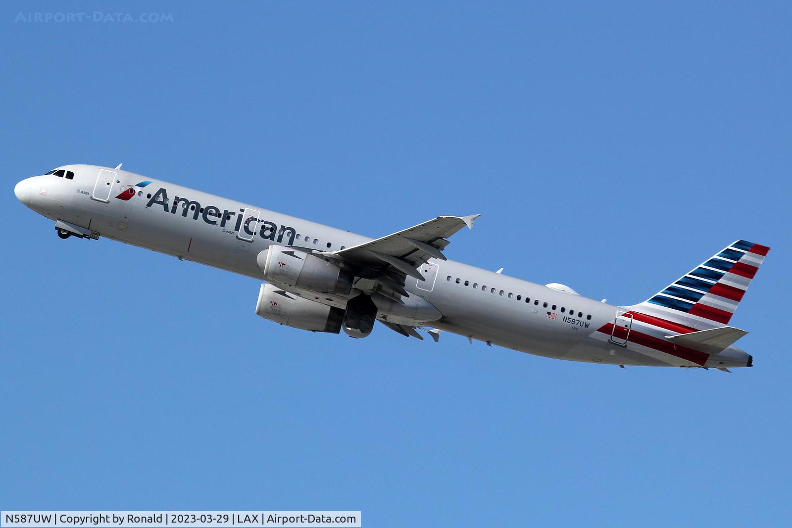 N587UW, 2014 Airbus A321-231 C/N 6236, at lax