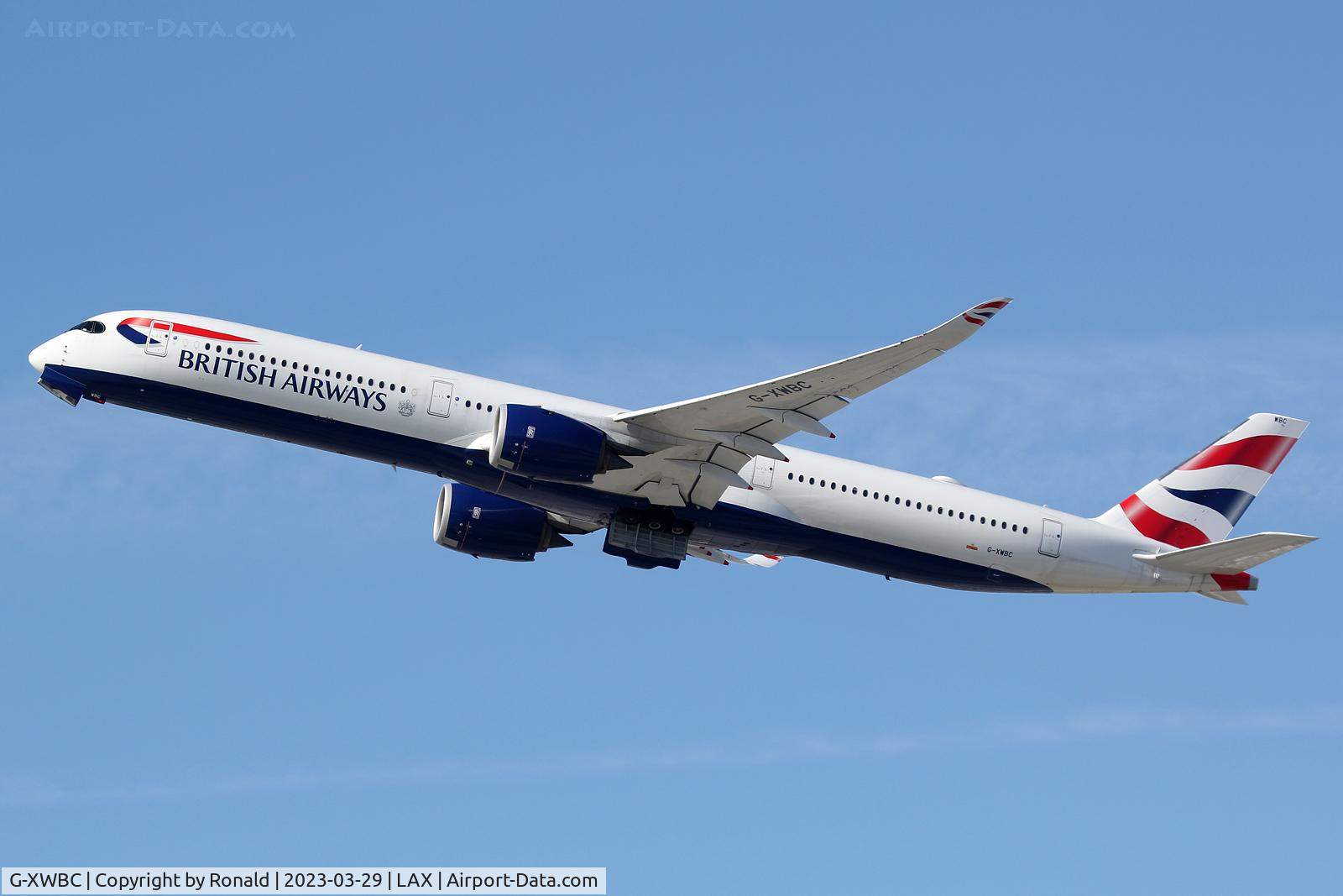 G-XWBC, 2019 Airbus A350-1041 C/N 362, at lax