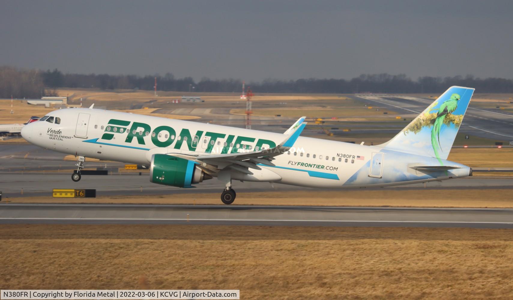 N380FR, 2021 Airbus A320-251N C/N 10512, FFT A32N Verde zx CVG-RSW