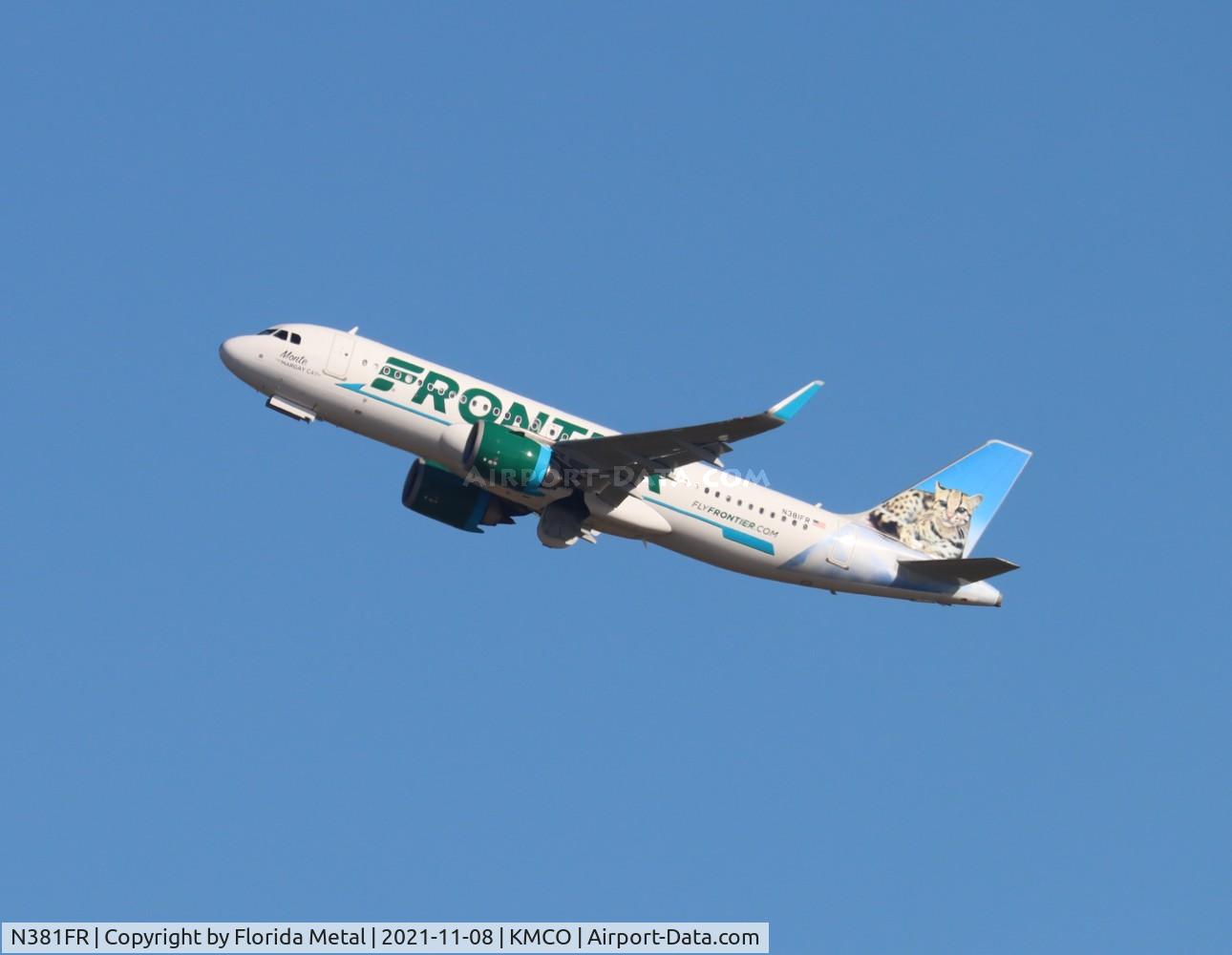 N381FR, 2021 Airbus A320-251NEO C/N 10544, FFT A32N Monty zx MCO-CLE