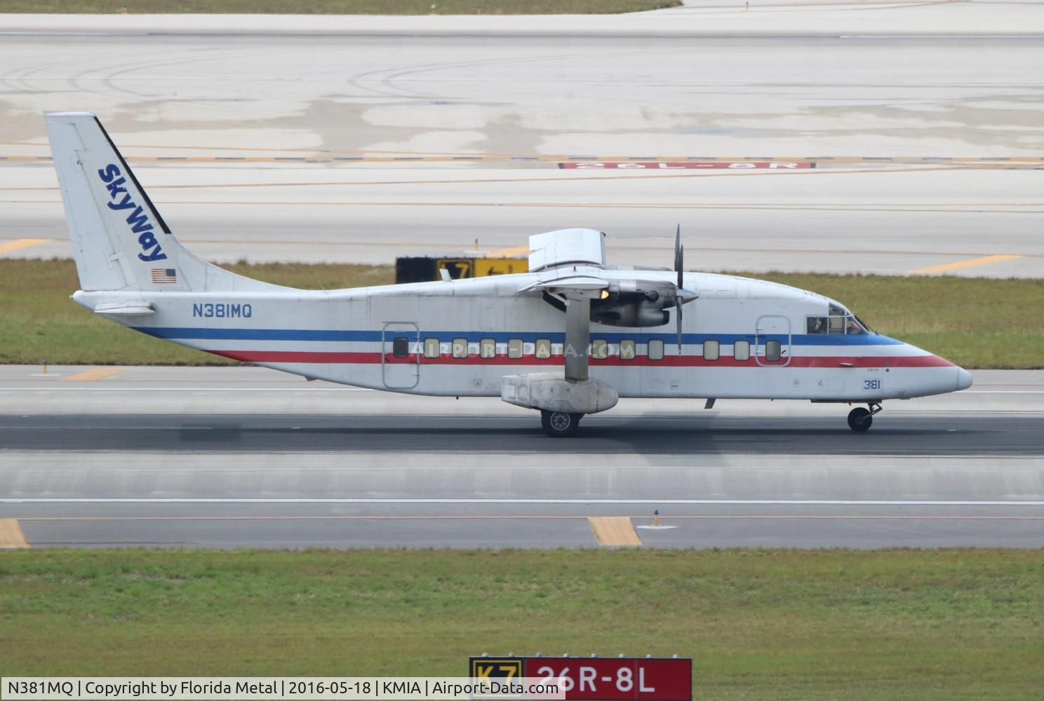 N381MQ, 1986 Short SD3-60-200 C/N SH3703, Skyway S360 MIA-EYW