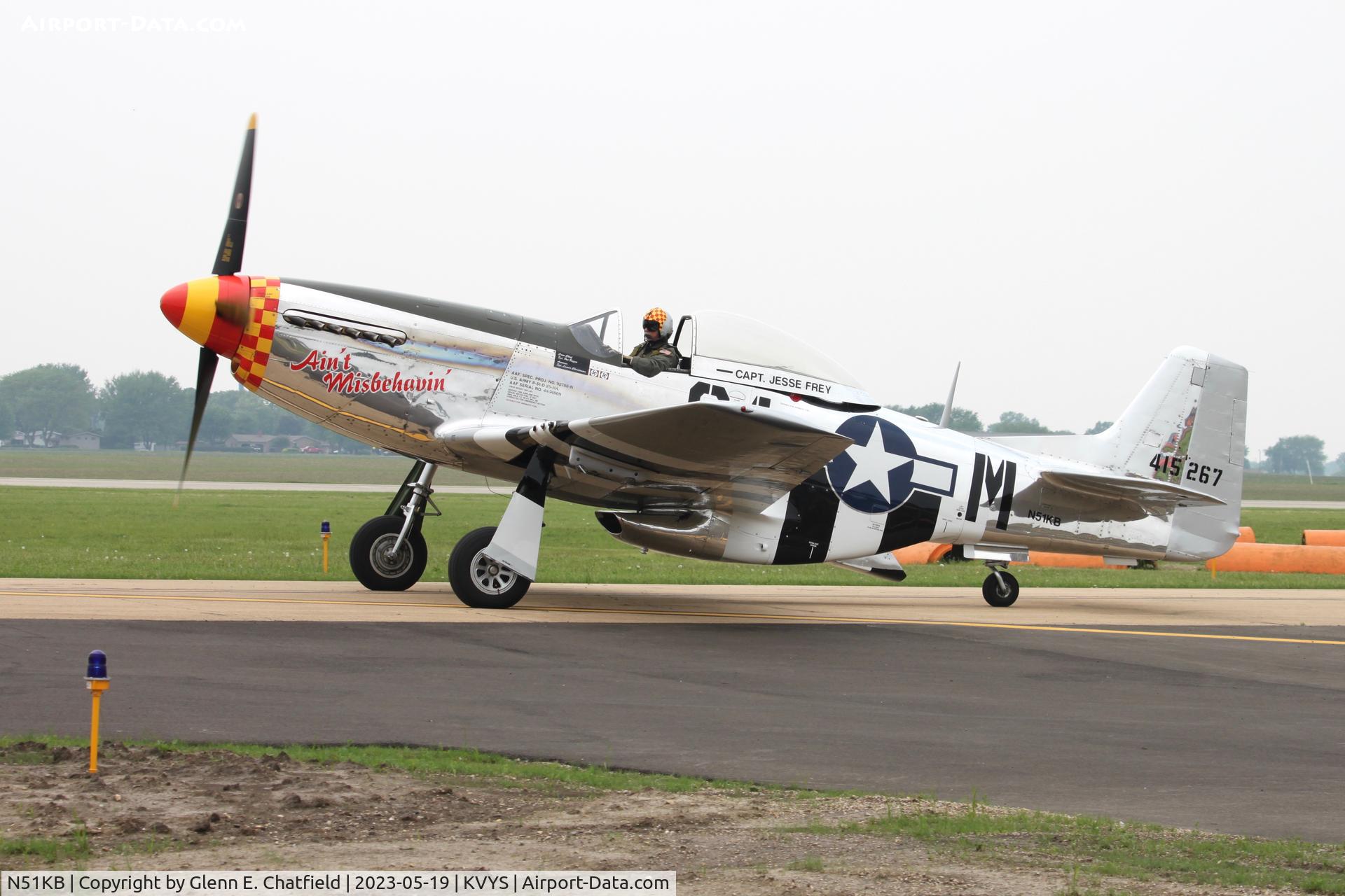 N51KB, 1961 North American F-51D Mustang C/N 44-74009, At the TBM Reunion