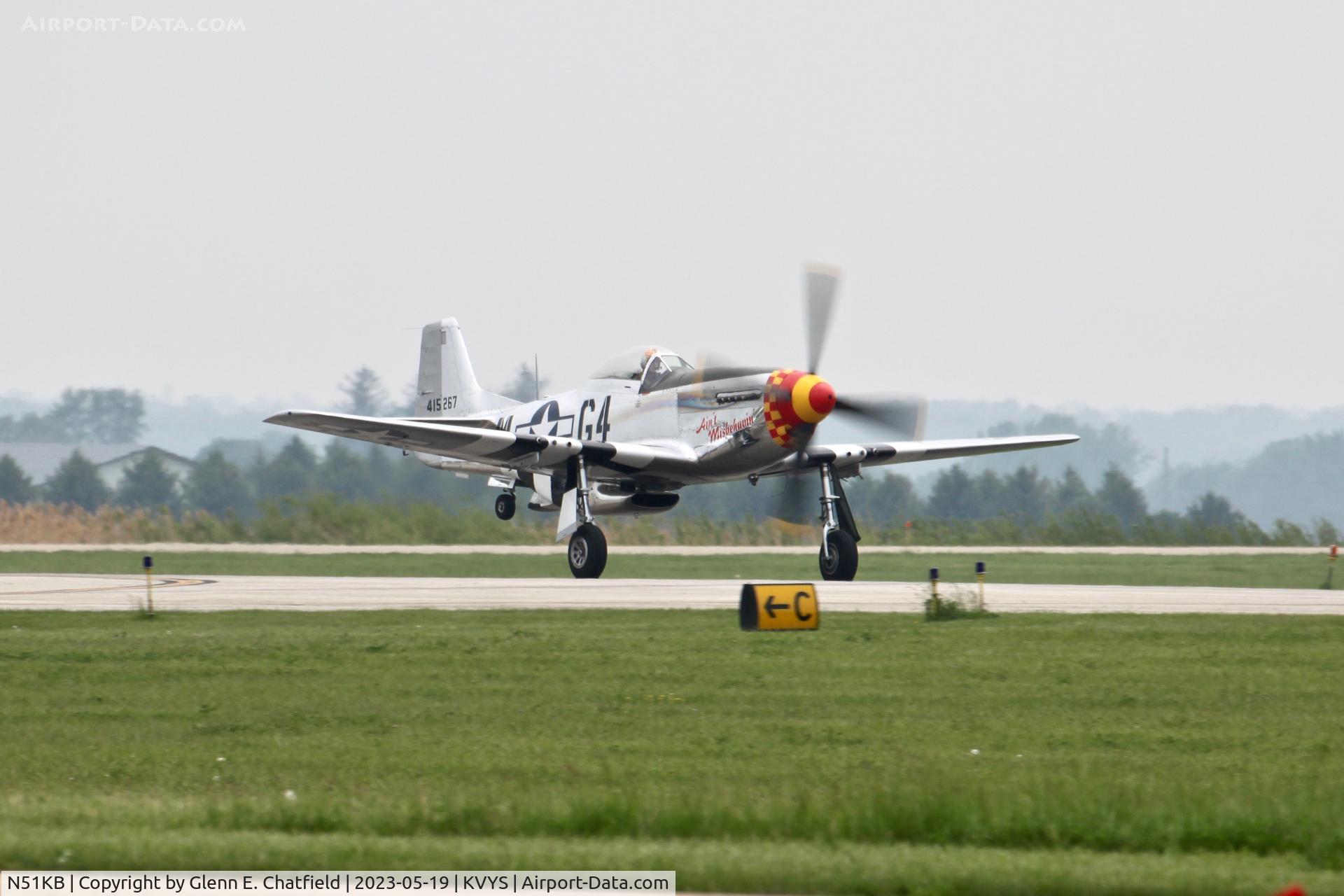 N51KB, 1961 North American F-51D Mustang C/N 44-74009, At the TBM Reunion