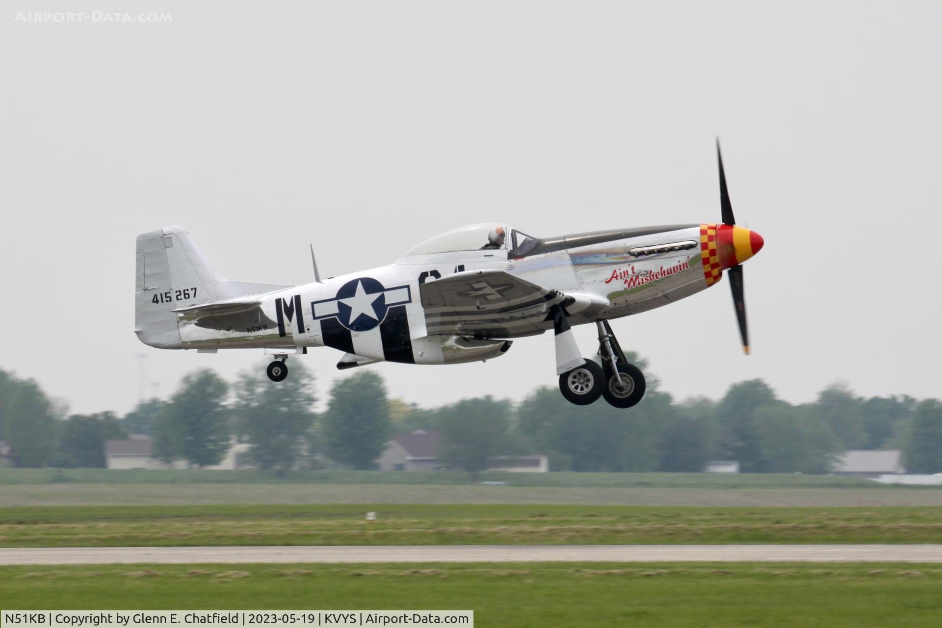 N51KB, 1961 North American F-51D Mustang C/N 44-74009, At the TBM Reunion