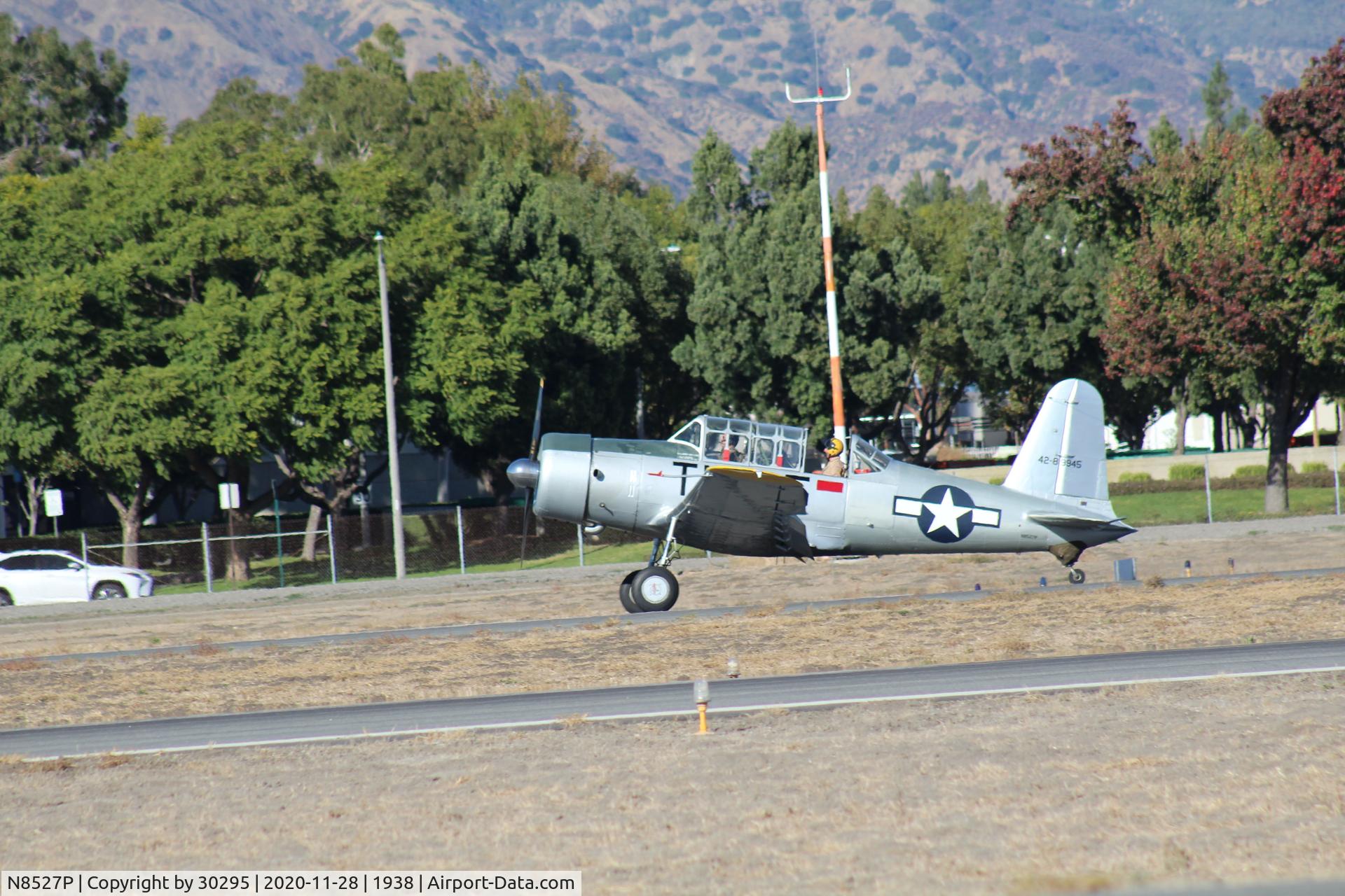 N8527P, 1980 Consolidated Vultee BT-13 C/N 79-758, On the ground