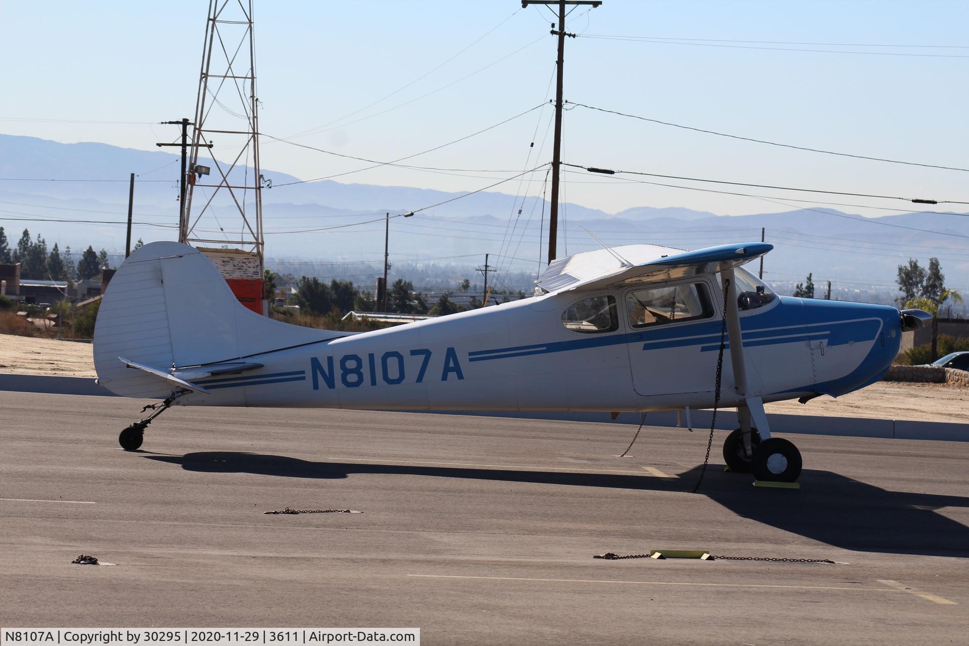 N8107A, 1952 Cessna 170B C/N 20959, Parked