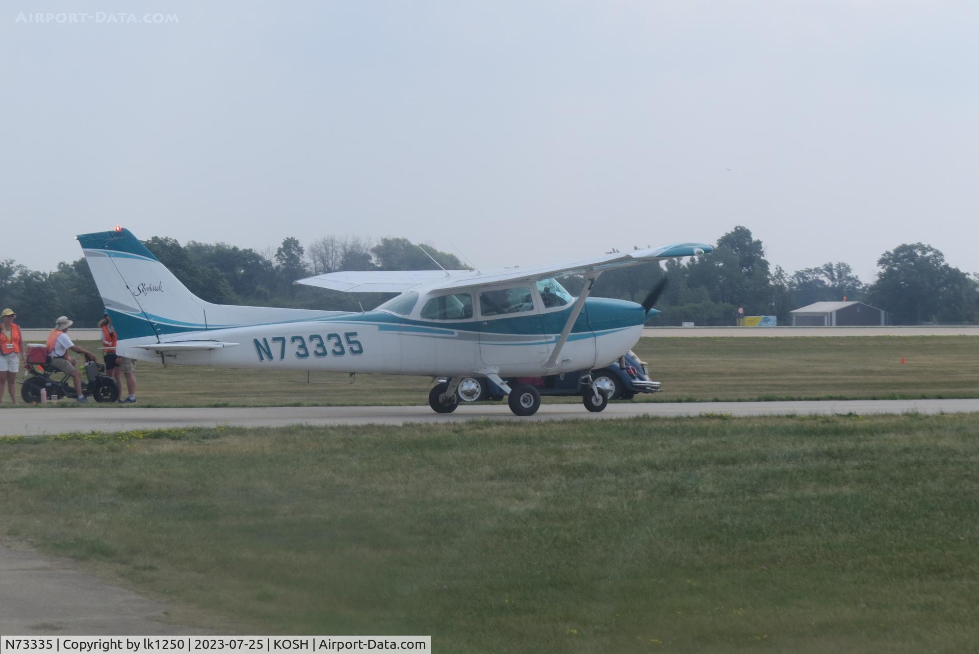 N73335, 1976 Cessna 172M C/N 172-67383, This Cessna 172M arrived at Air Venture 2023.