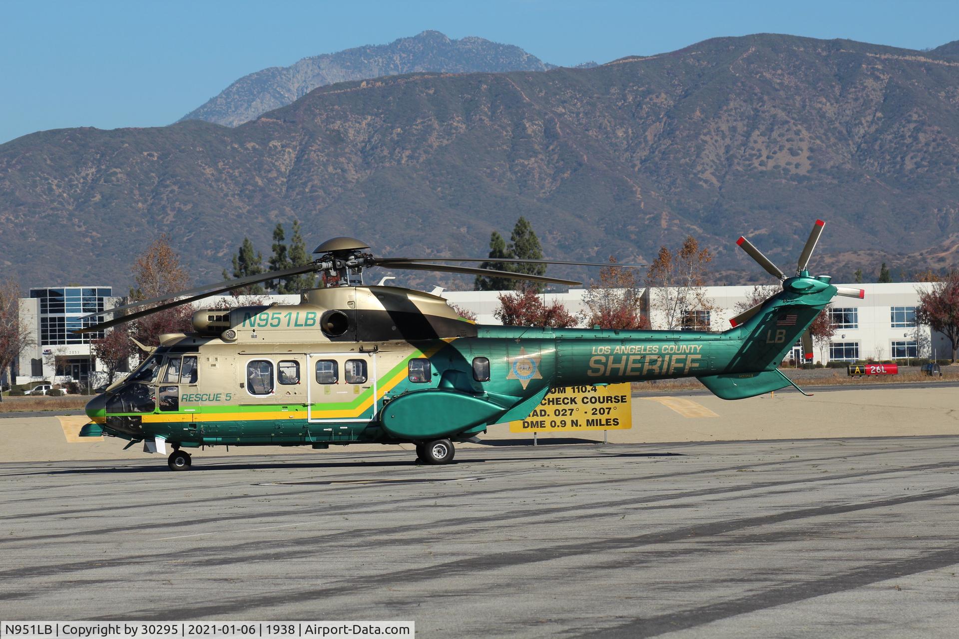 N951LB, 2003 Eurocopter AS-332L-1 Super Puma C/N 9003, Parked near taxiway Alpha