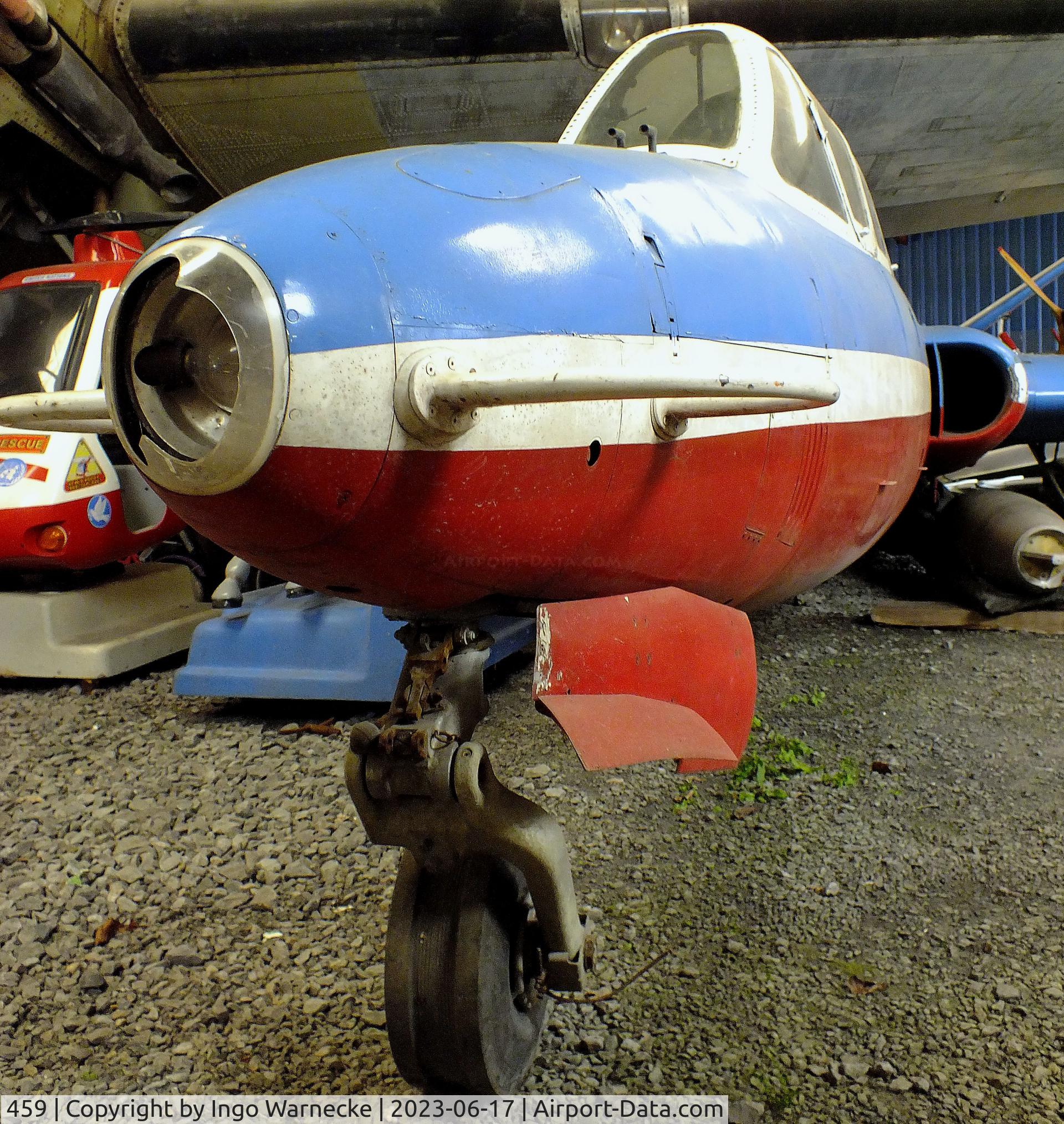 459, 1965 Fouga CM-170 Magister C/N 459, Fouga CM.170 Magister at the Musee de l'Epopee de l'Industrie et de l'Aeronautique, Albert