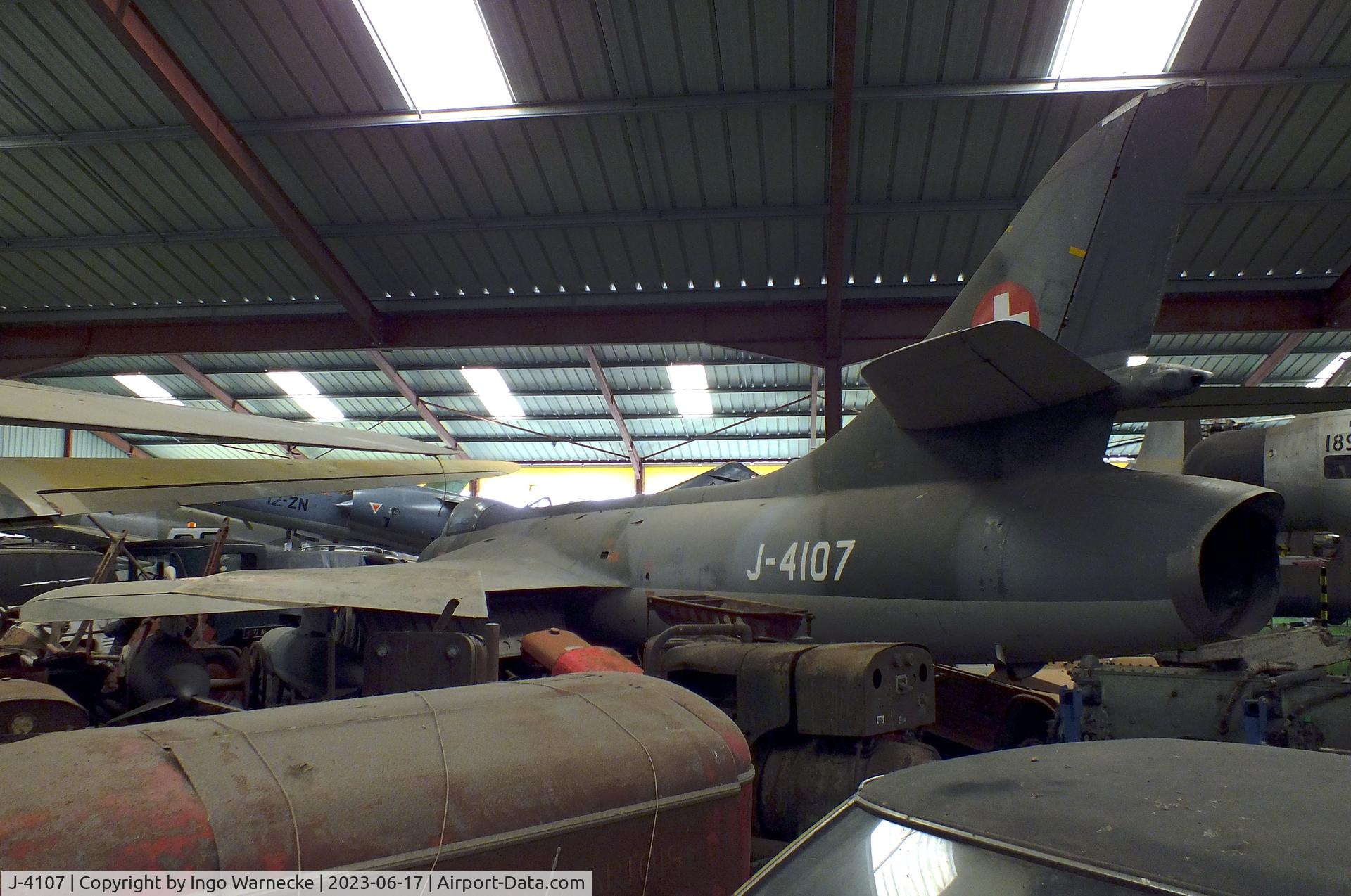 J-4107, Hawker Hunter F.58A C/N S4/U/3339, Hawker Hunter F58A at the Musee de l'Epopee de l'Industrie et de l'Aeronautique, Albert