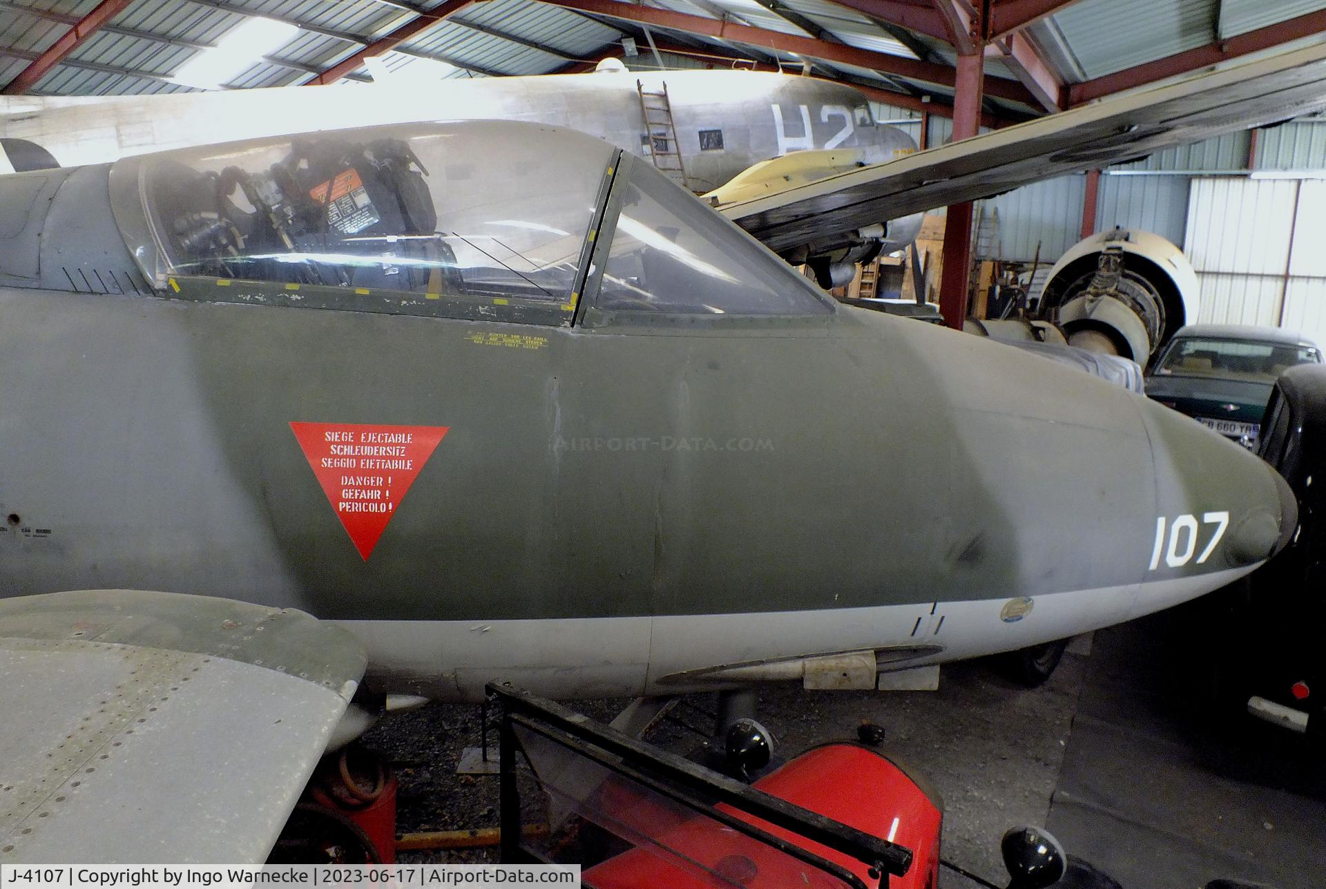 J-4107, Hawker Hunter F.58A C/N S4/U/3339, Hawker Hunter F58A at the Musee de l'Epopee de l'Industrie et de l'Aeronautique, Albert