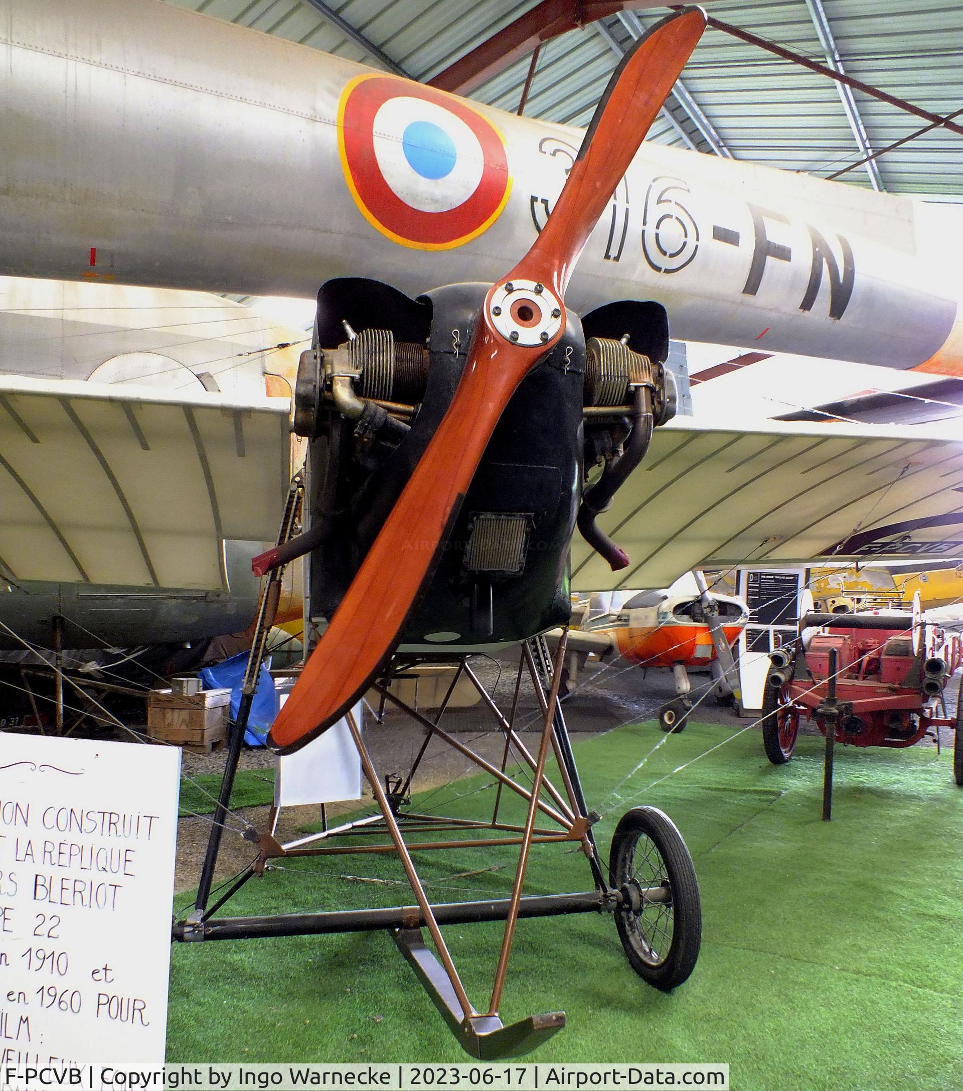 F-PCVB, 2009 Vickers Bleriot 22 replica C/N 01, Vickers Bleriot Type 22 replica (Vickers project from 1910, the original plane was built in 1960 for the movie 'Those Magnificent Men in Their Flying Machines') at the Musee de l'Epopee de l'Industrie et de l'Aeronautique, Albert