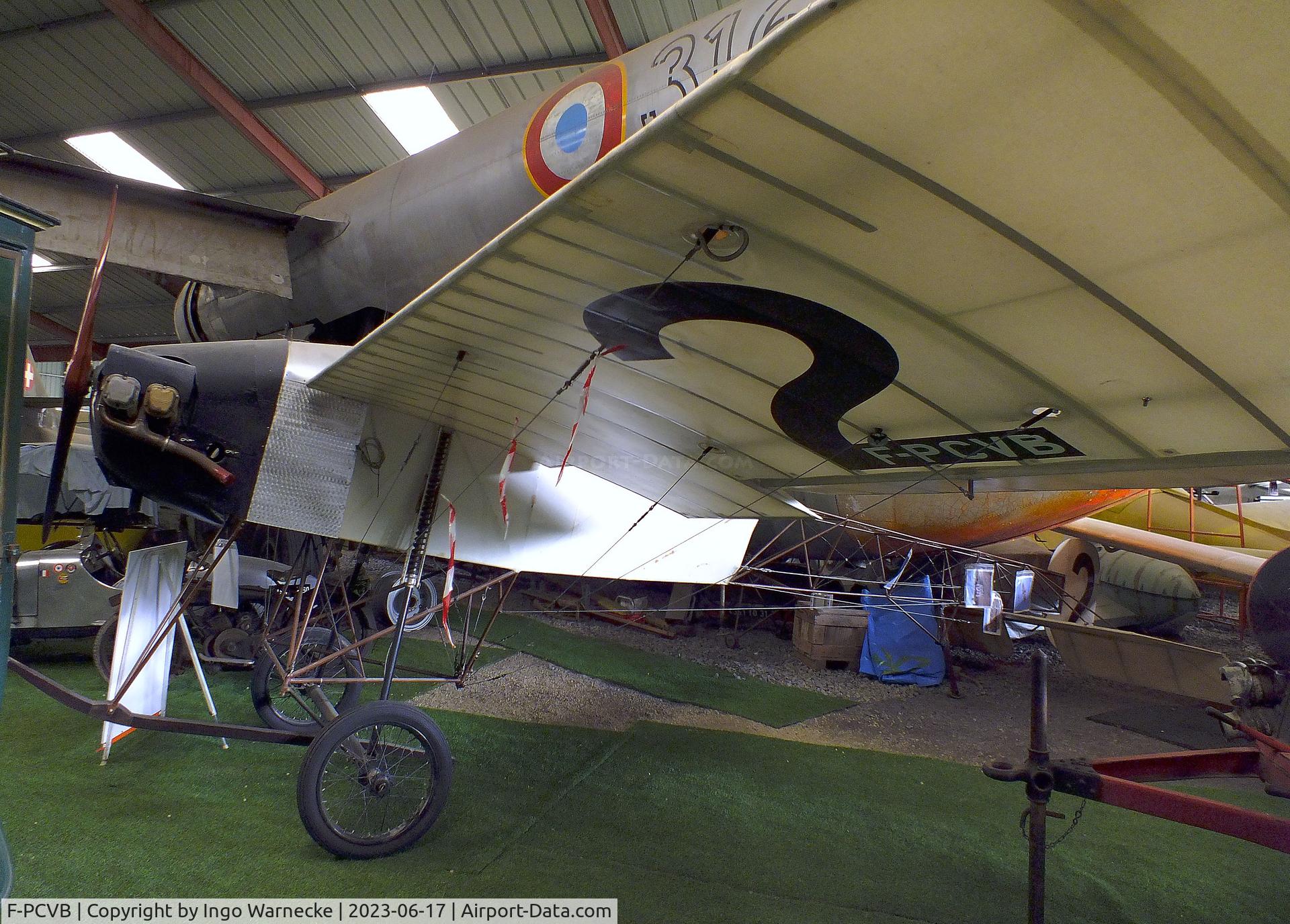 F-PCVB, 2009 Vickers Bleriot 22 replica C/N 01, Vickers Bleriot Type 22 replica (Vickers project from 1910, the original plane was built in 1960 for the movie 'Those Magnificent Men in Their Flying Machines') at the Musee de l'Epopee de l'Industrie et de l'Aeronautique, Albert